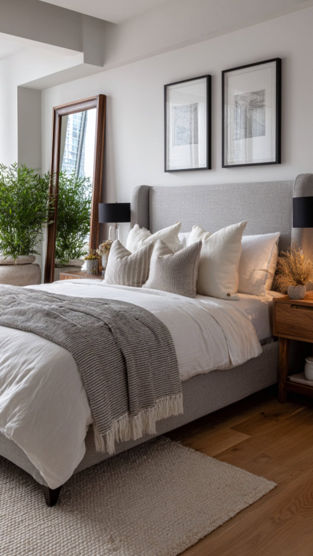 1. Bedroom with Full-Length Mirror