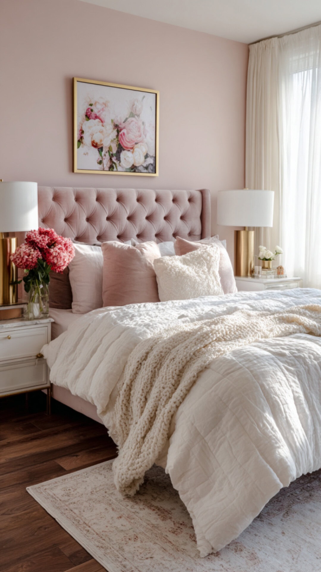1. Pink Bedroom Décor for Women