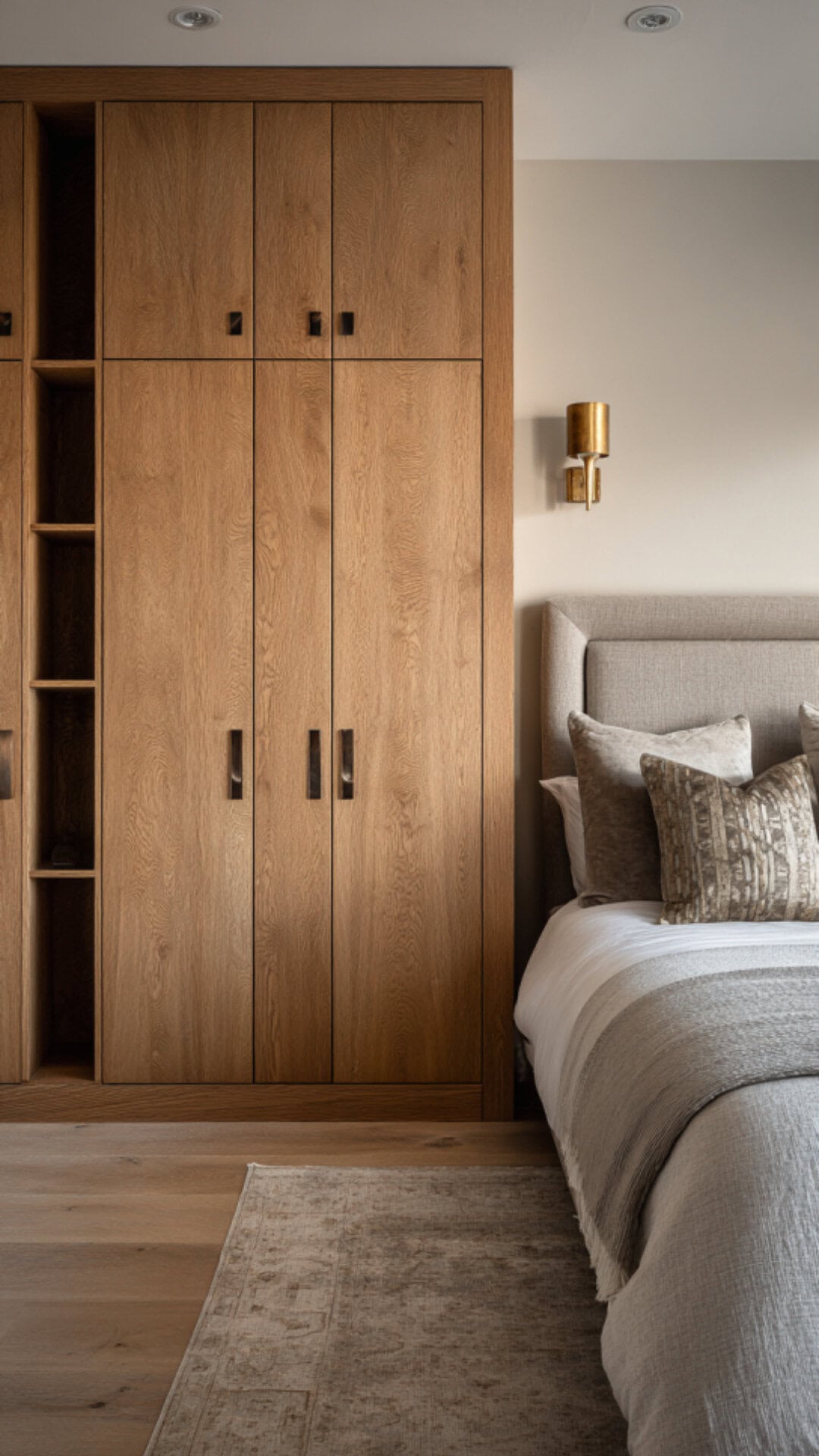 1. Wooden Bedroom Wardrobe with Timeless Warmth