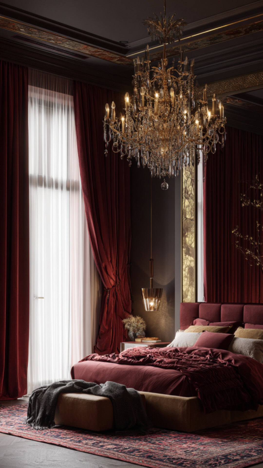 10. Velvet Curtains for a Luxurious and Cozy Bedroom