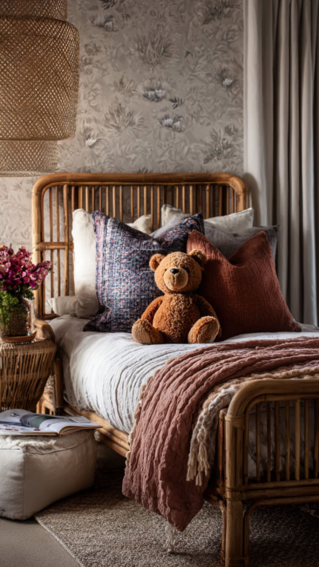 10. Boho Kids Bedroom with Eclectic Style