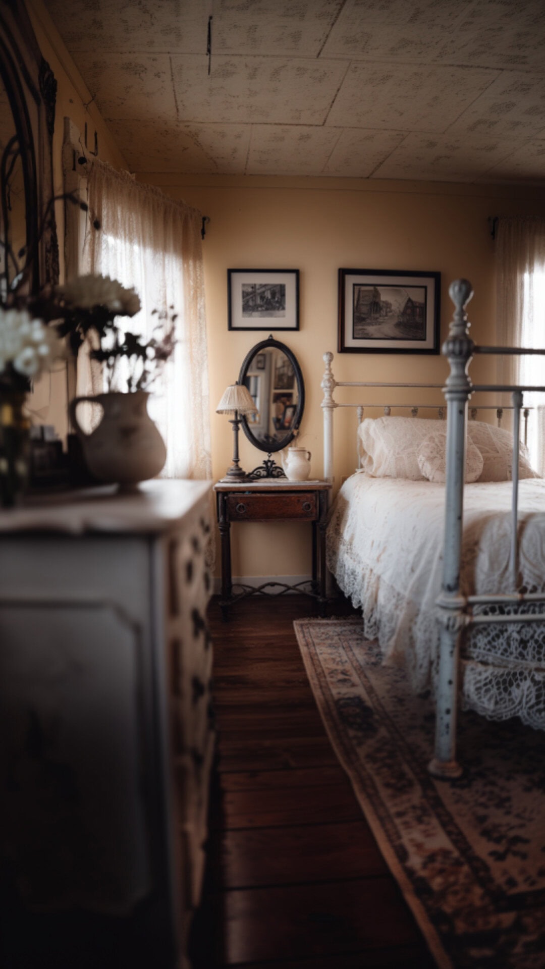 10. Vintage Teen Girl Bedroom with Classic Character