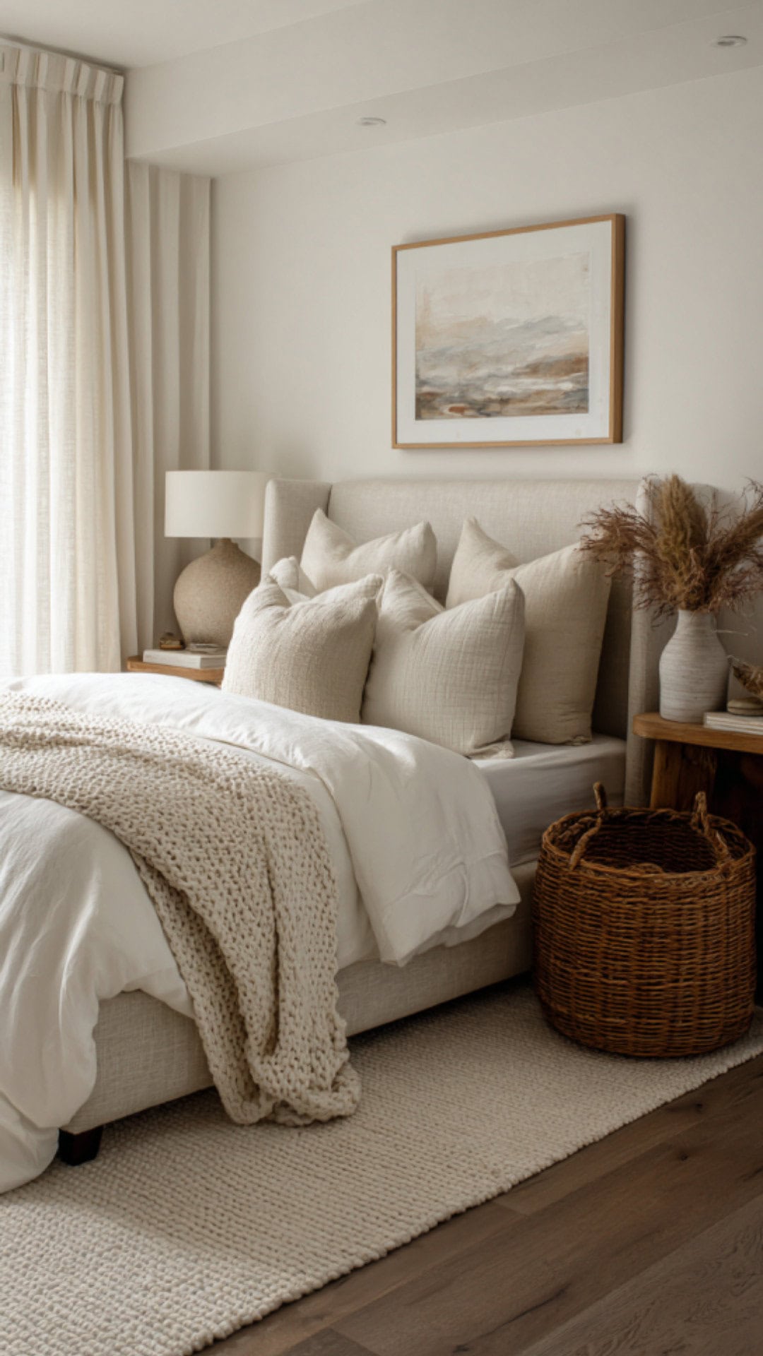 10. White Neutral Bedroom with Crisp Freshness
