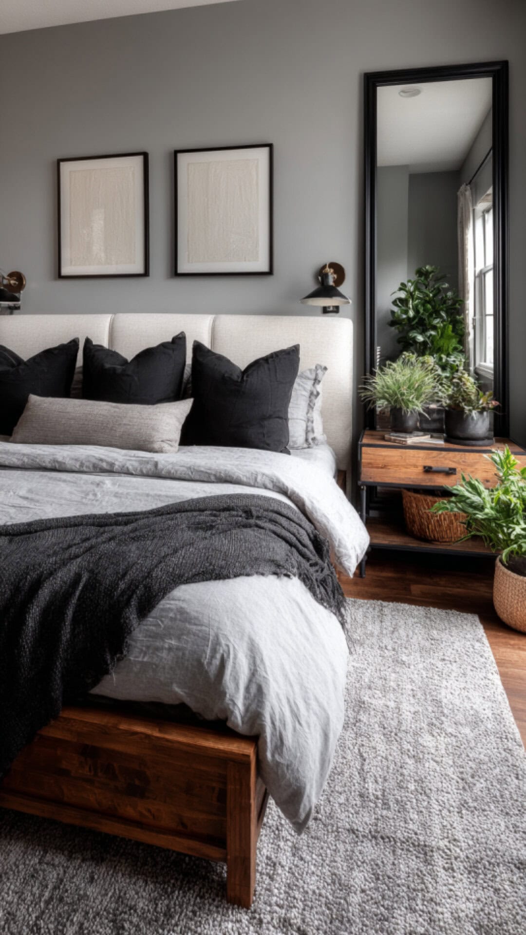 10. Bedroom with Black Mirror