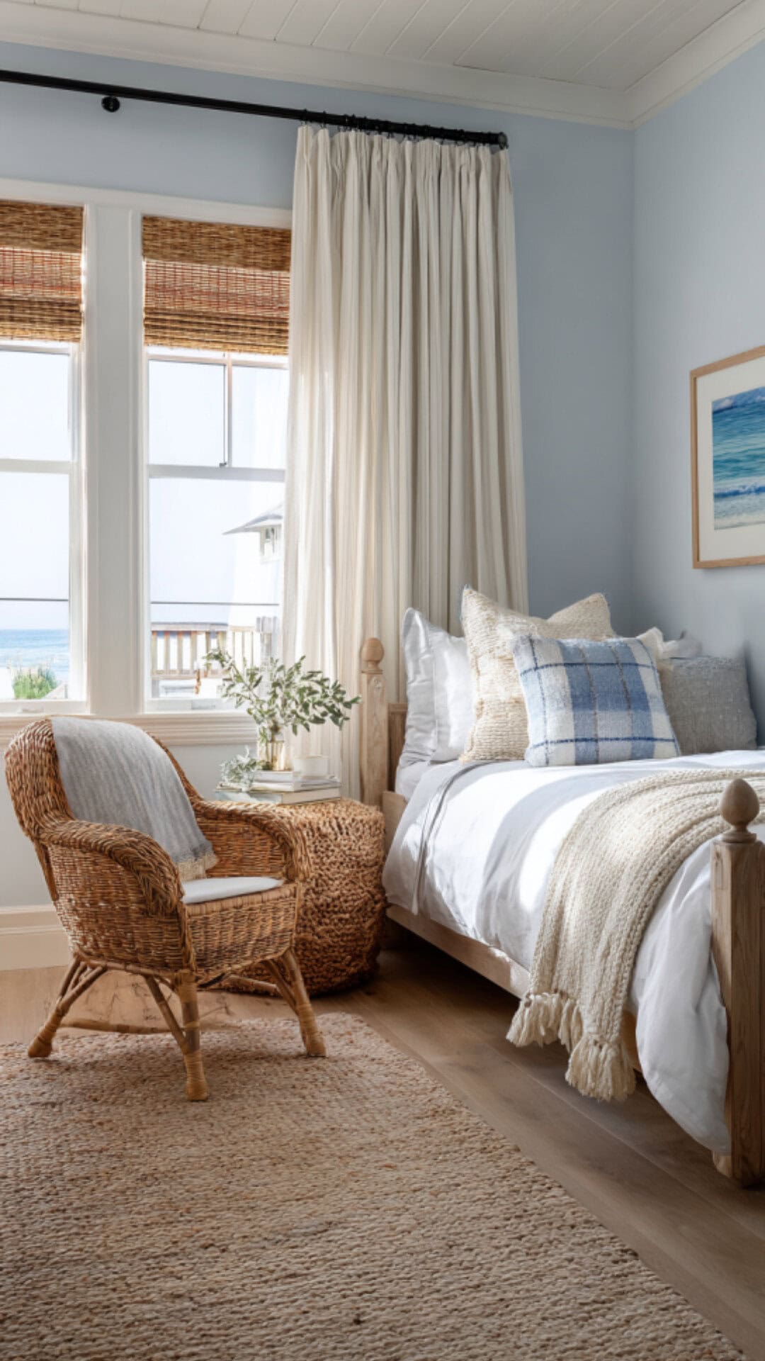 11. Coastal Kids Bedroom with Breezy Vibes
