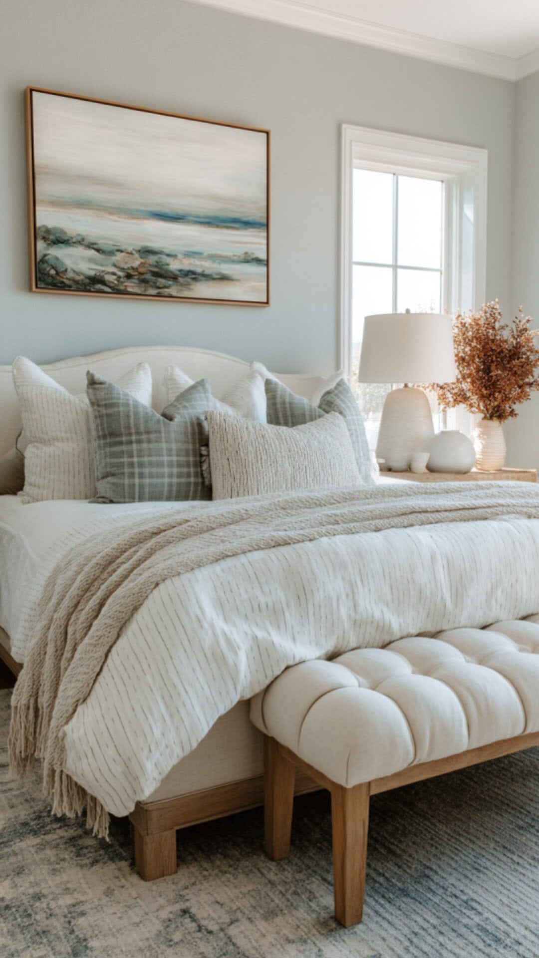 11. Coastal Eclectic Bedroom with Relaxed Breeze