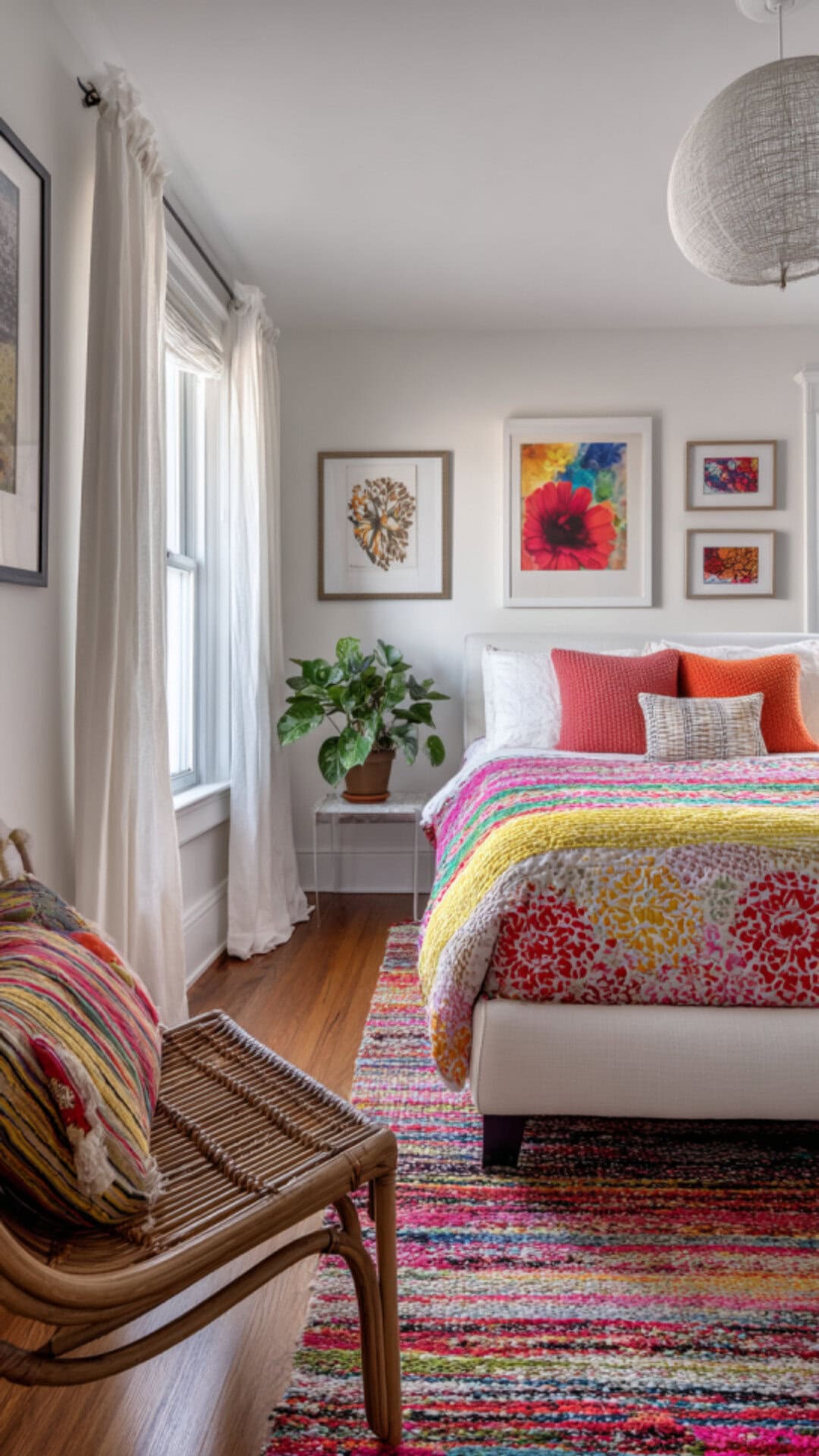 11. Colorful Spare Bedroom with Playful Energy