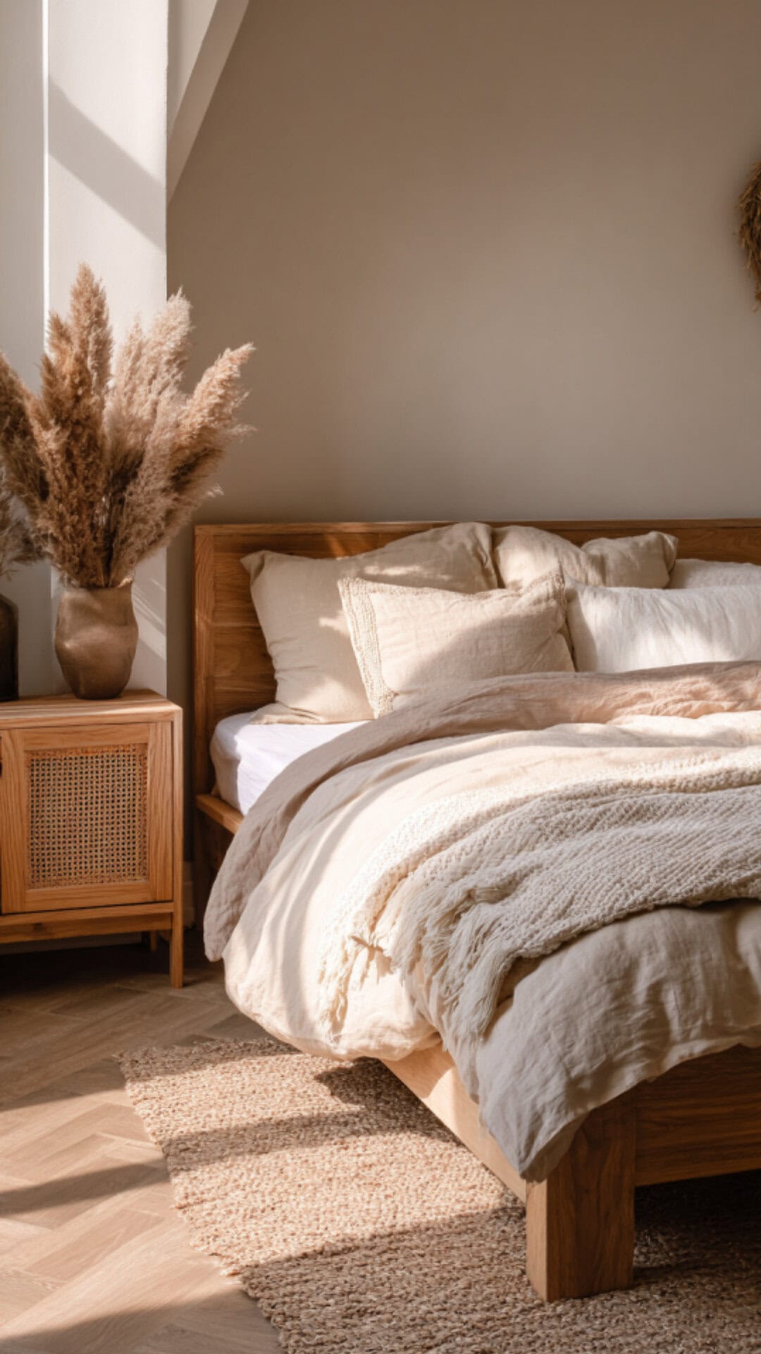 12. Beige Loft Bedroom with Warm Neutrals