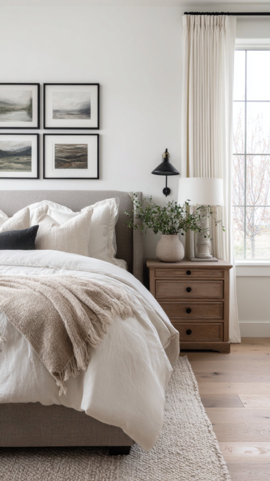 14. White Bedroom Paint for Bright Freshness