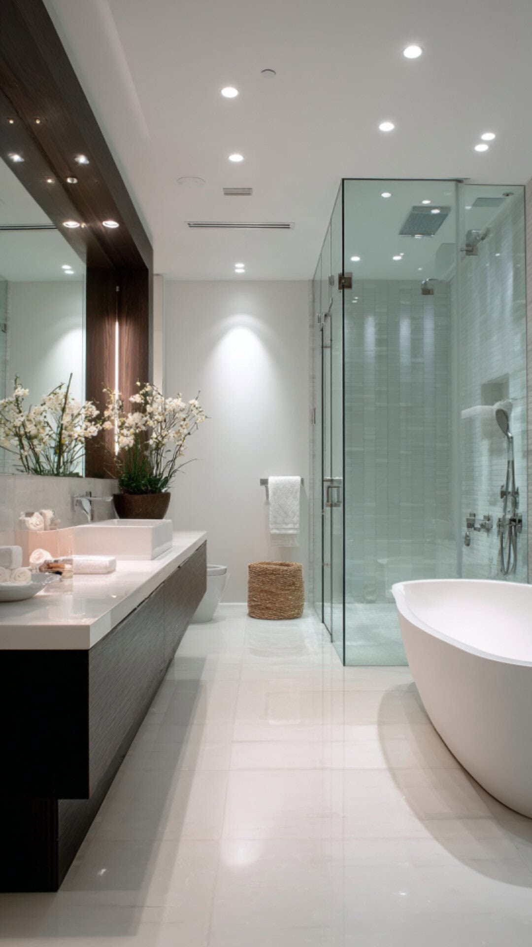 2. Modern Bathroom Sconces with Sleek Lines