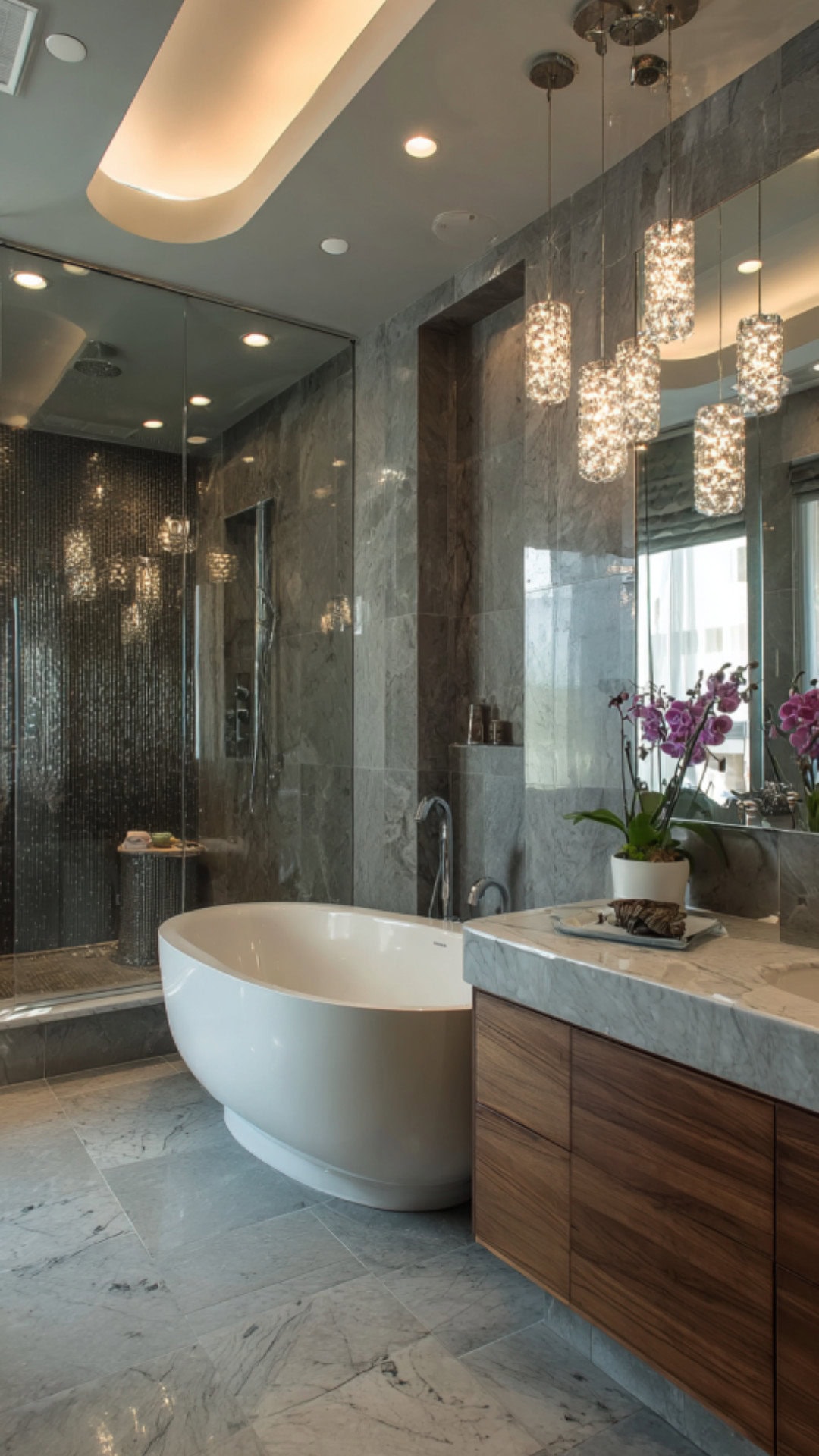 2. Luxury Contemporary Bathroom with Timeless Elegance