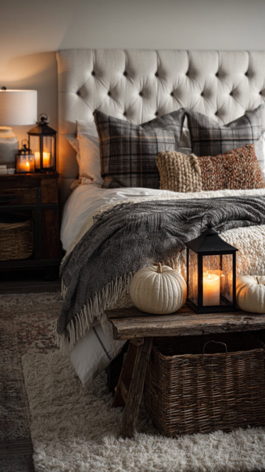 2. Cozy Fall Decor with Layered Warmth