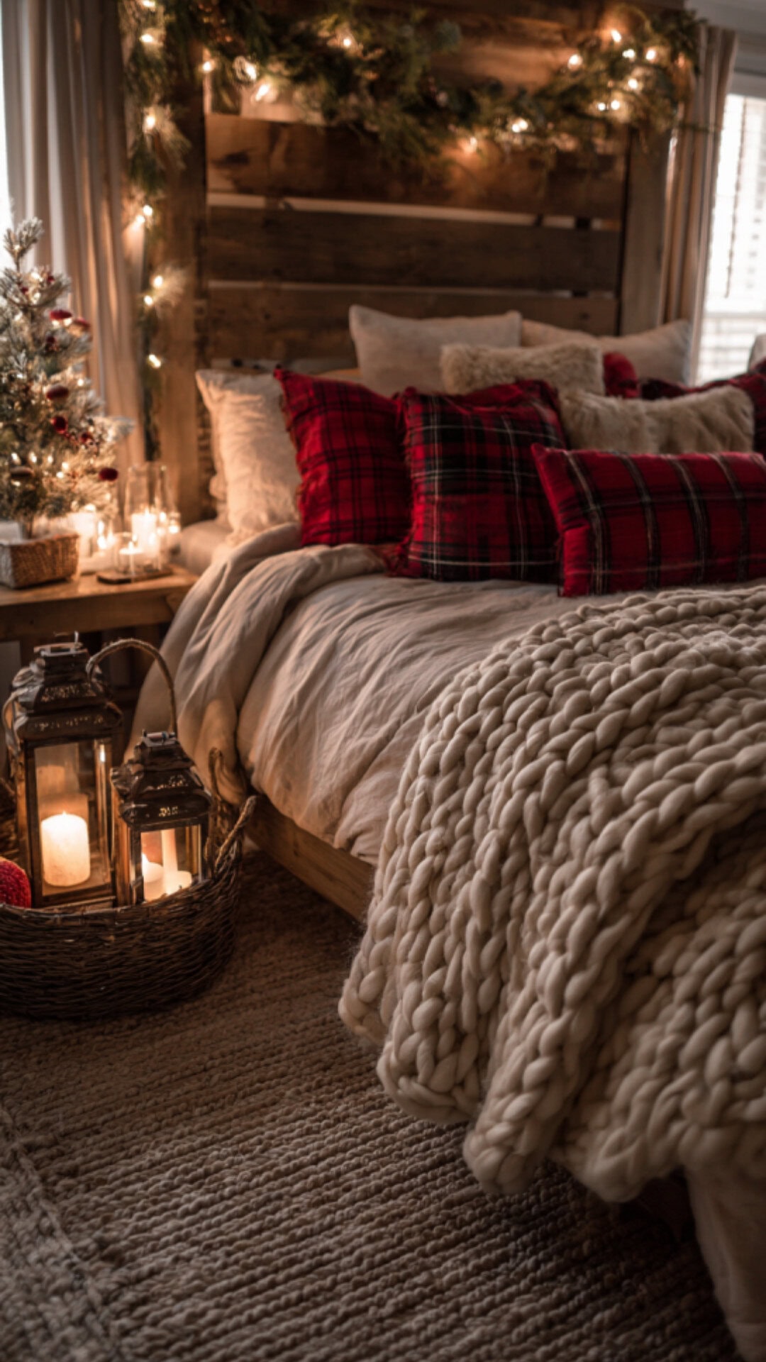 2. Cozy Christmas Decor for the Bedroom