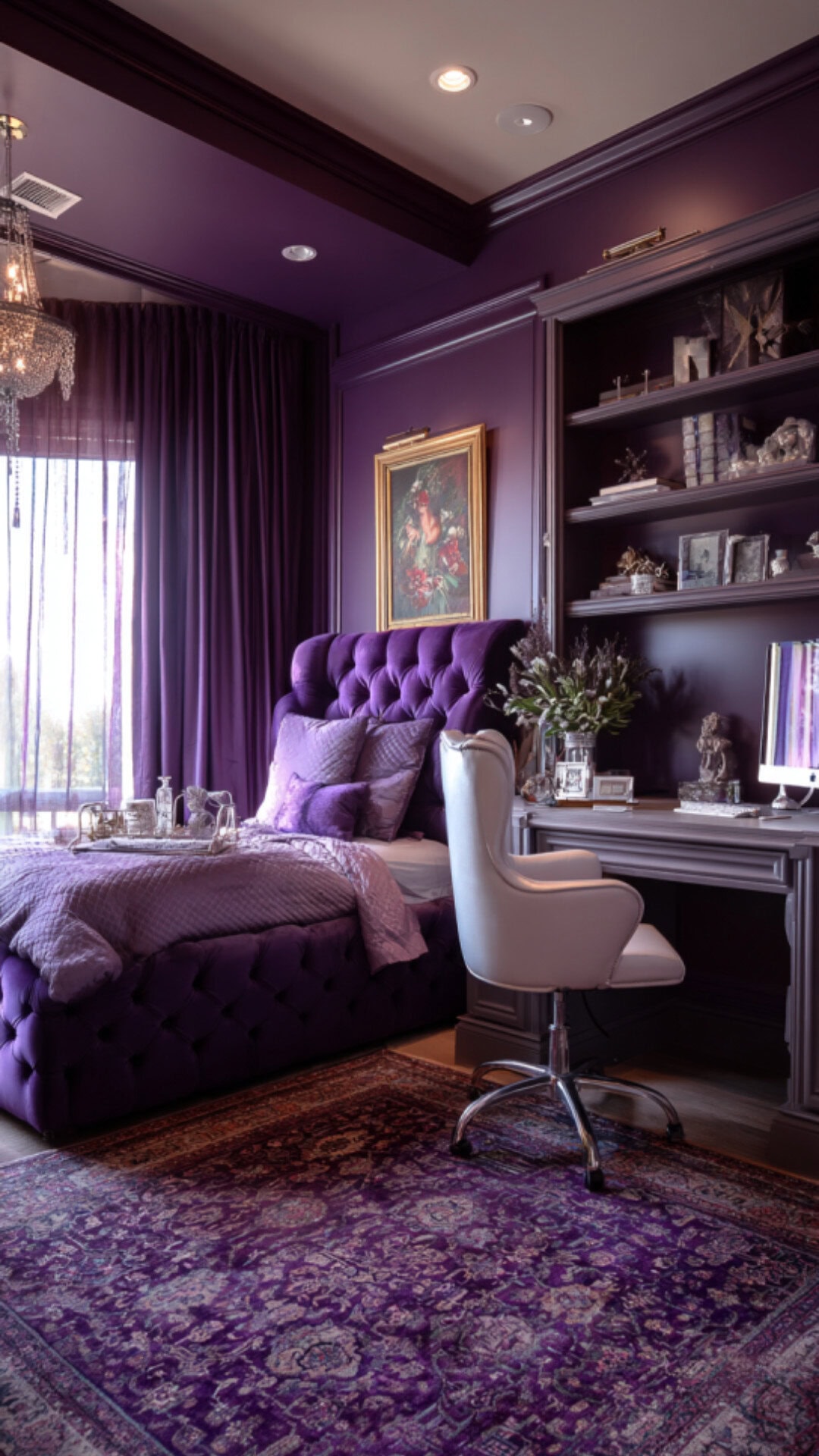 3. Purple Girls' Bedroom with Bold Personality