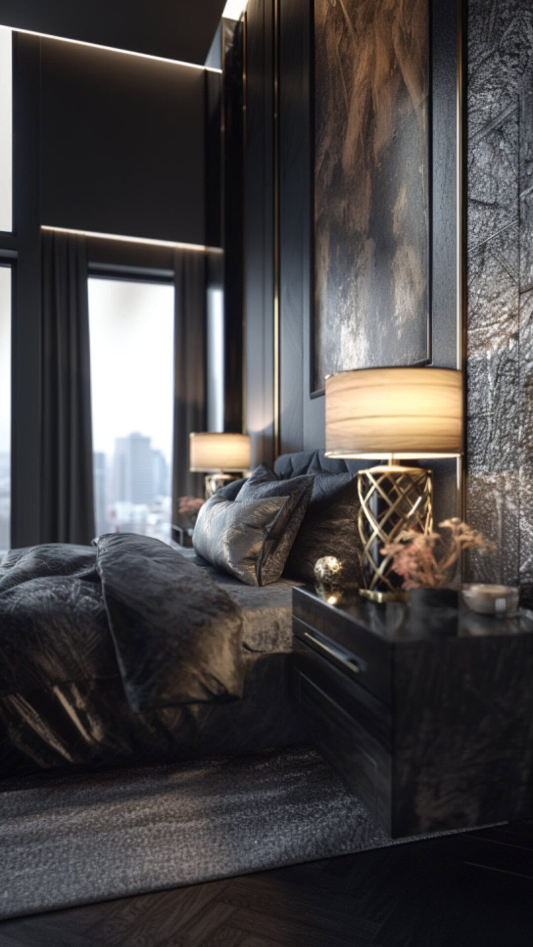 3. Luxury Male Bedroom with Refined Style
