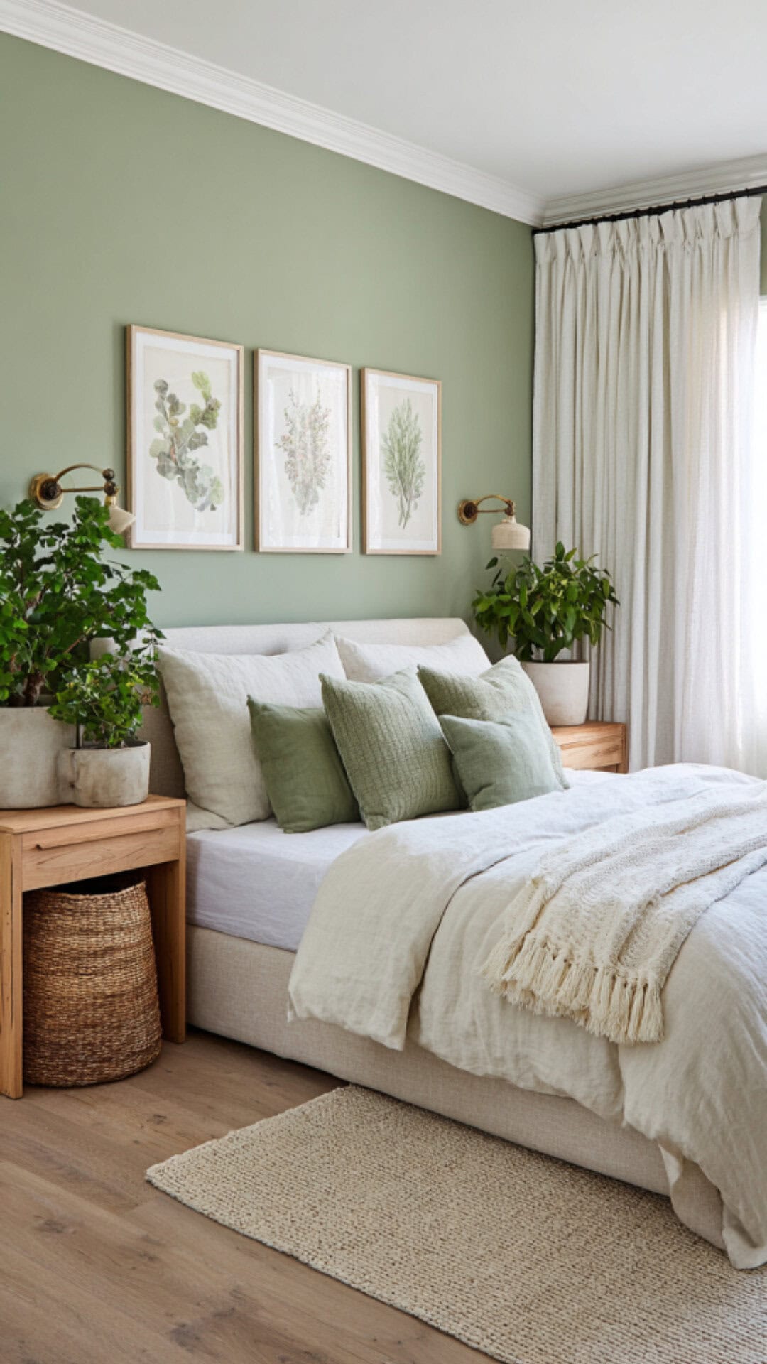 3. Green Spare Bedroom for Natural Calm
