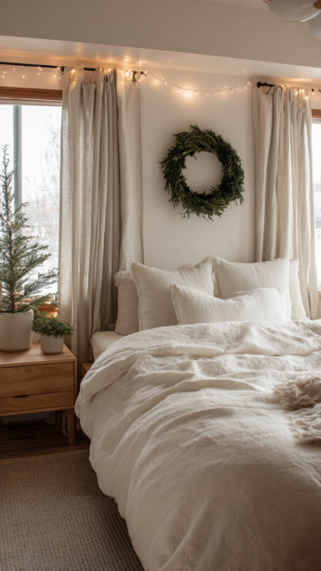 3. Minimalist Christmas for the Decor Bedroom