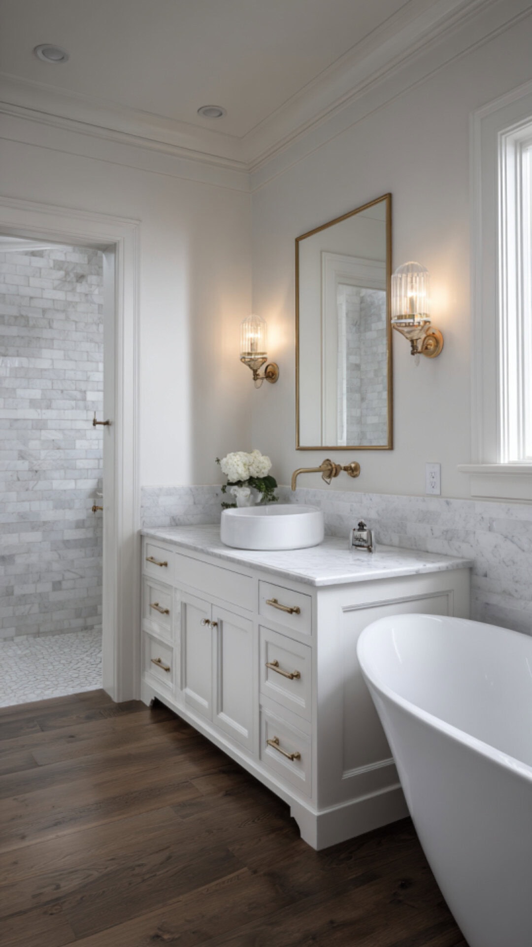 4. Classic Contemporary Bathroom with Refined Touches