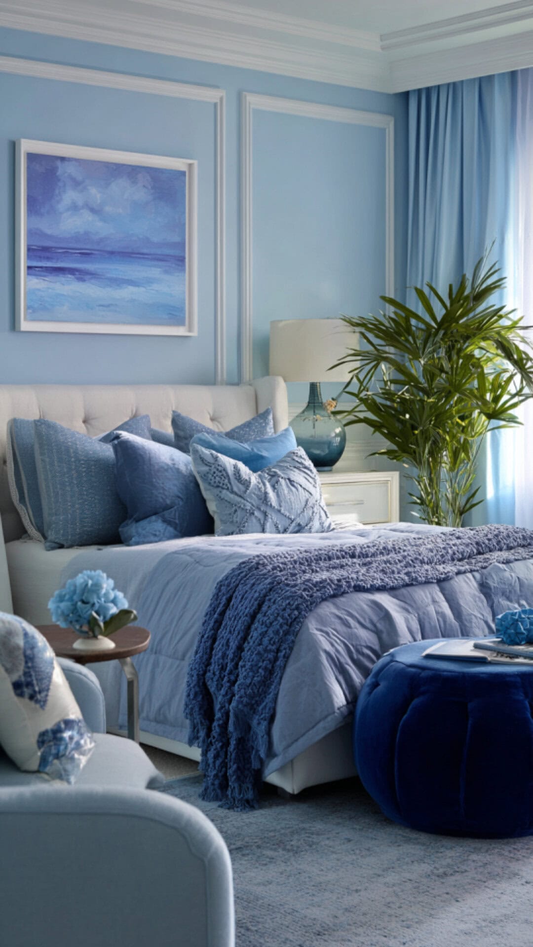 4. Blue Teen Girl Bedroom with Cool Tranquility