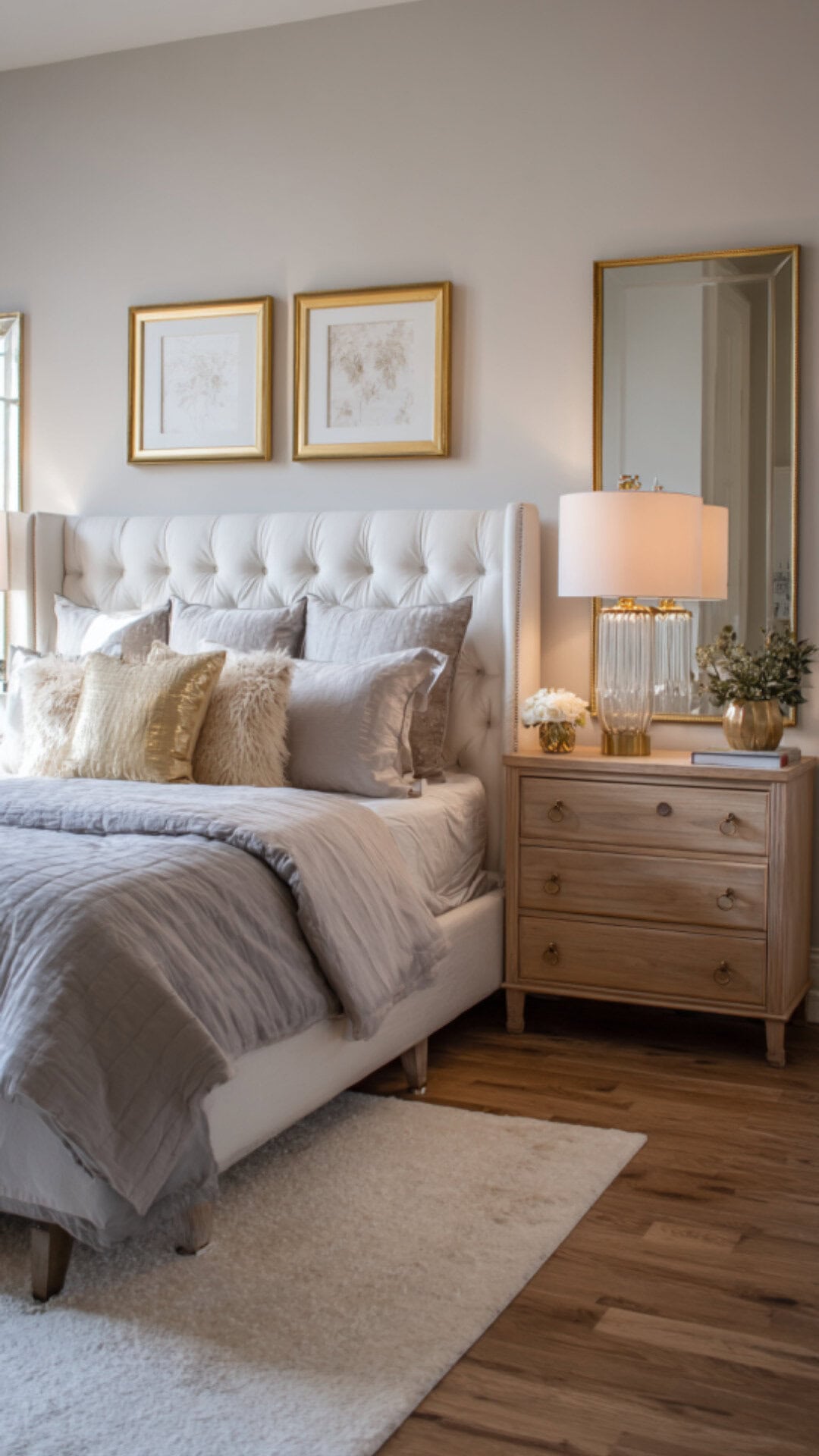 4. Bedroom with Gold Mirror