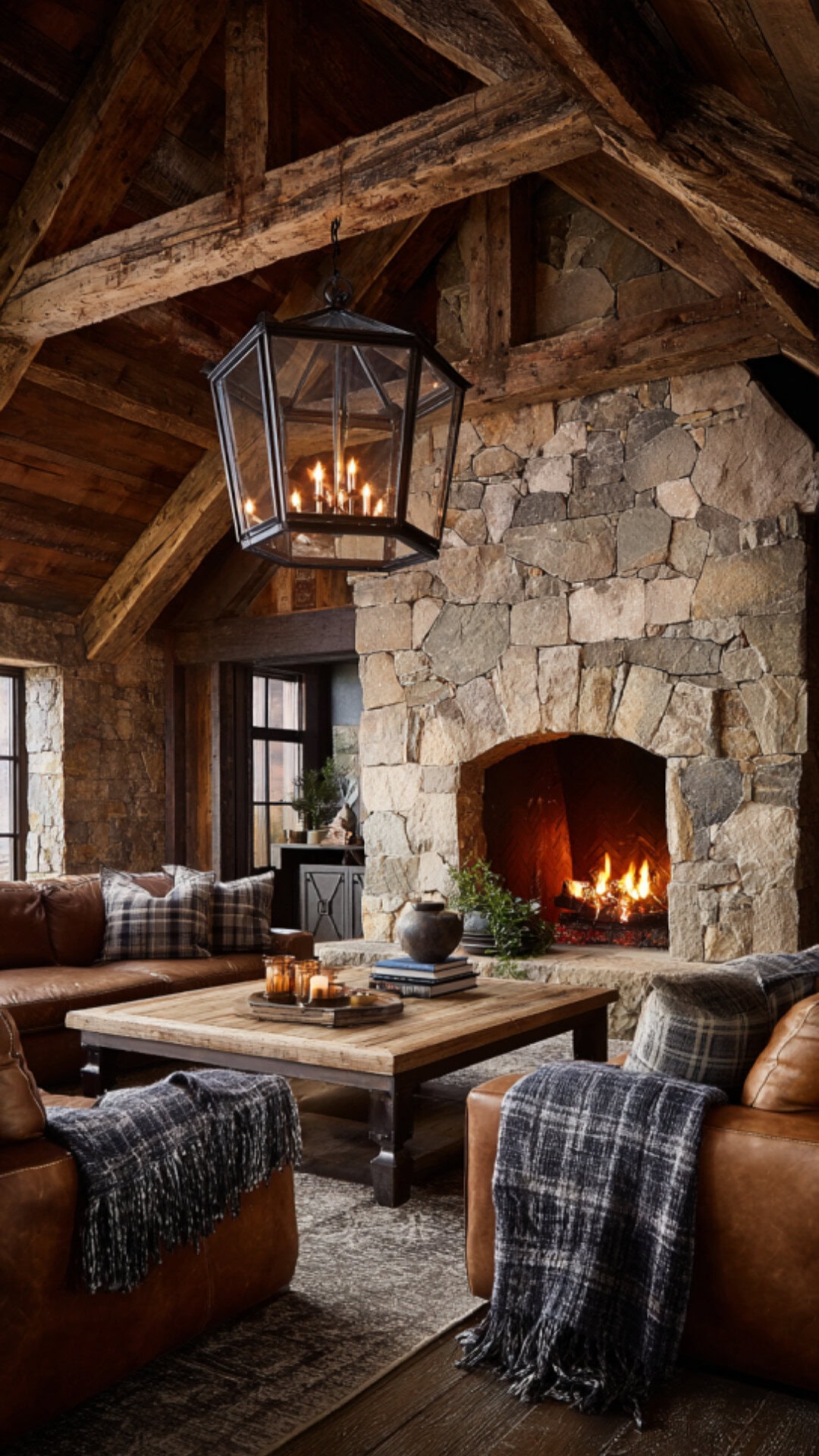 4. Rustic Cozy House with Natural Charm