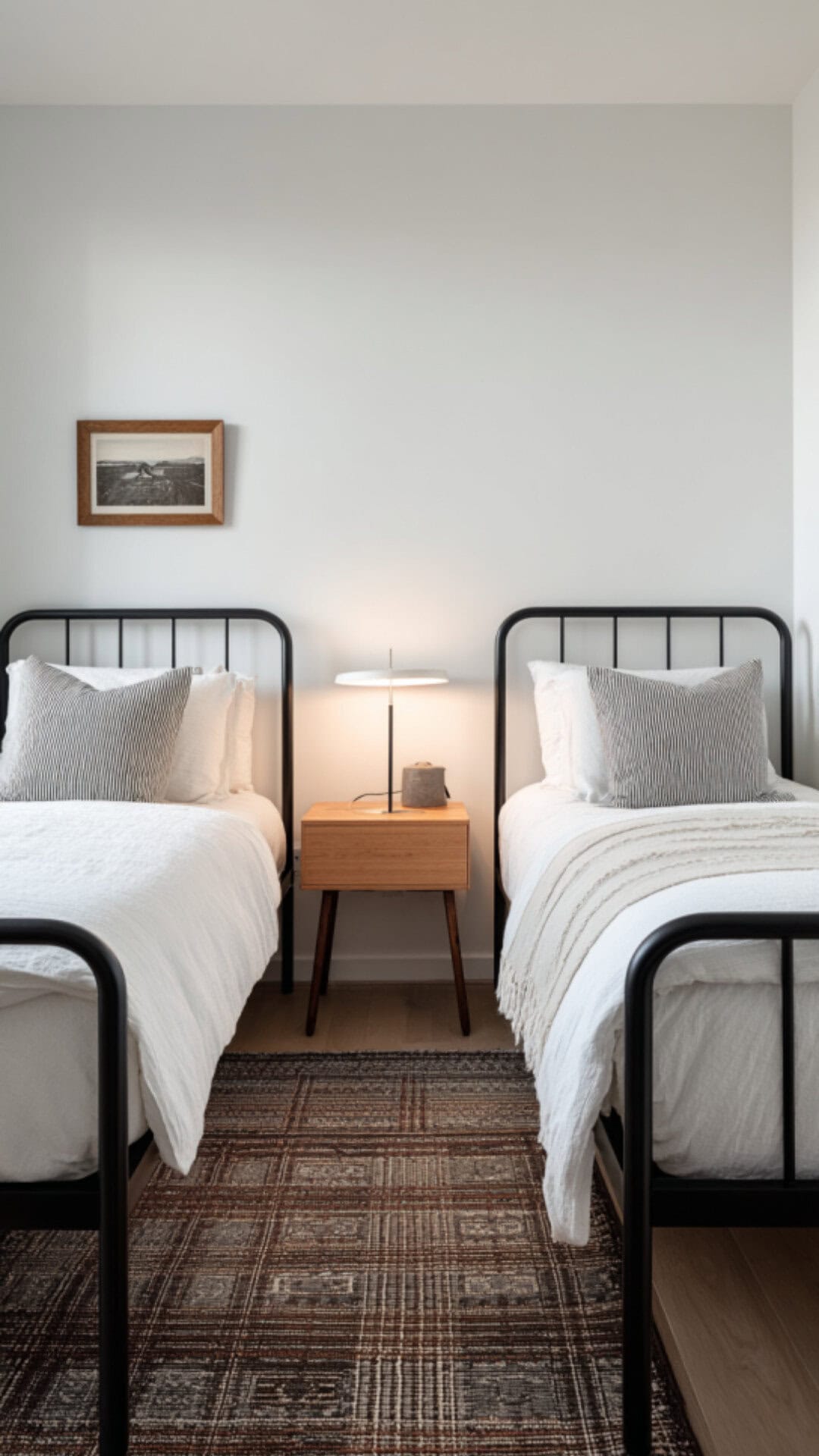 4. Minimalist Twin Bedroom with Simple Comfort