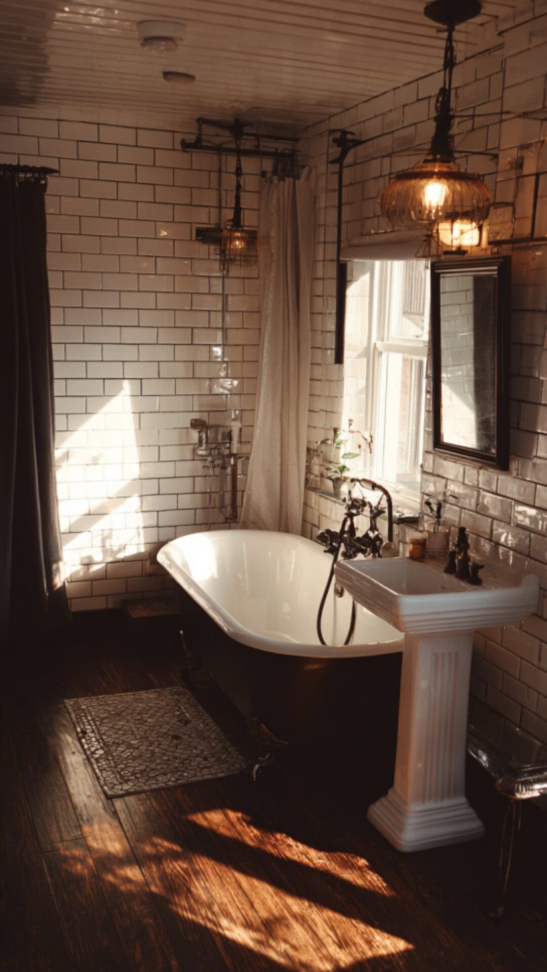 4. Vintage Retro Bathroom with Timeless Appeal