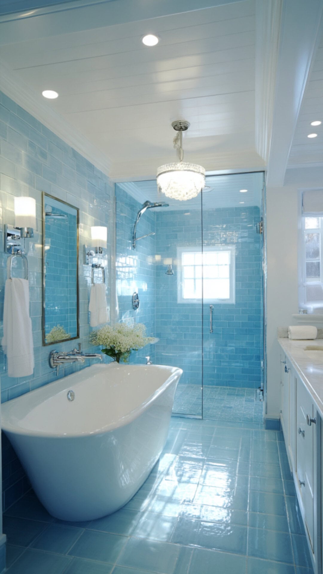 5. Blue Fun Bathroom with Cool Freshness