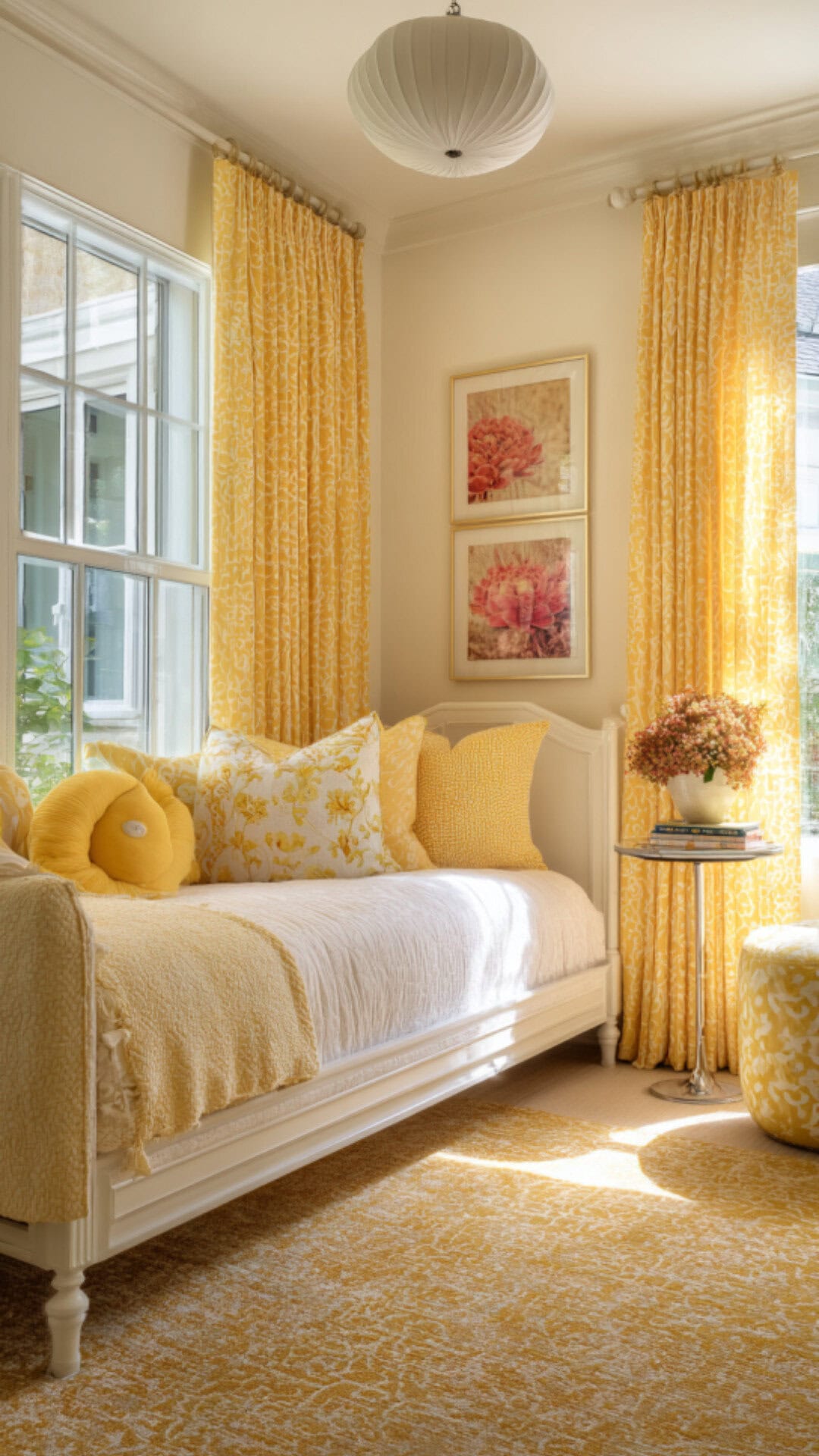 5. Yellow Kids Bedroom with Cheerful Warmth