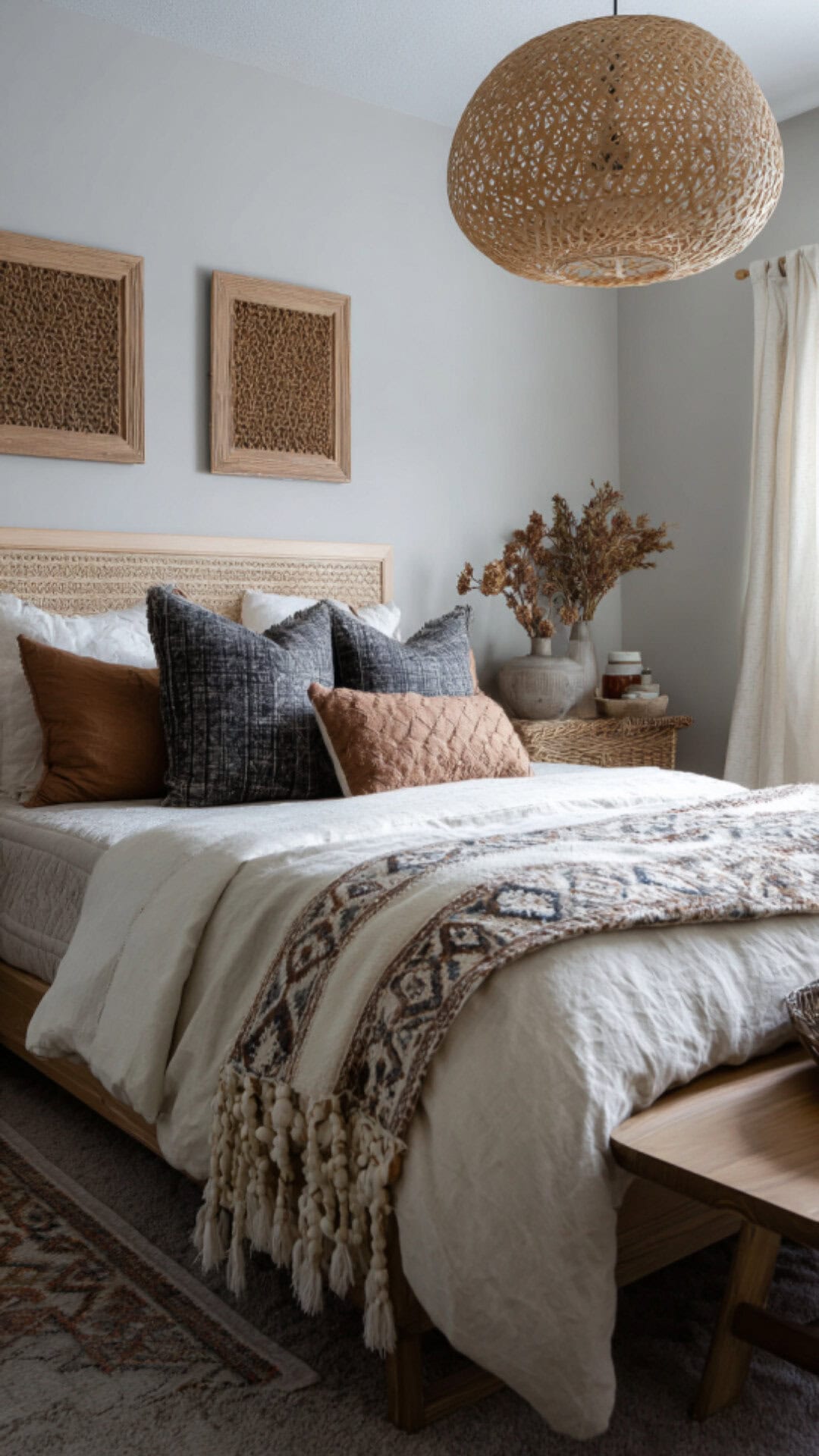5. Boho Eclectic Bedroom with Free-Spirited Warmth