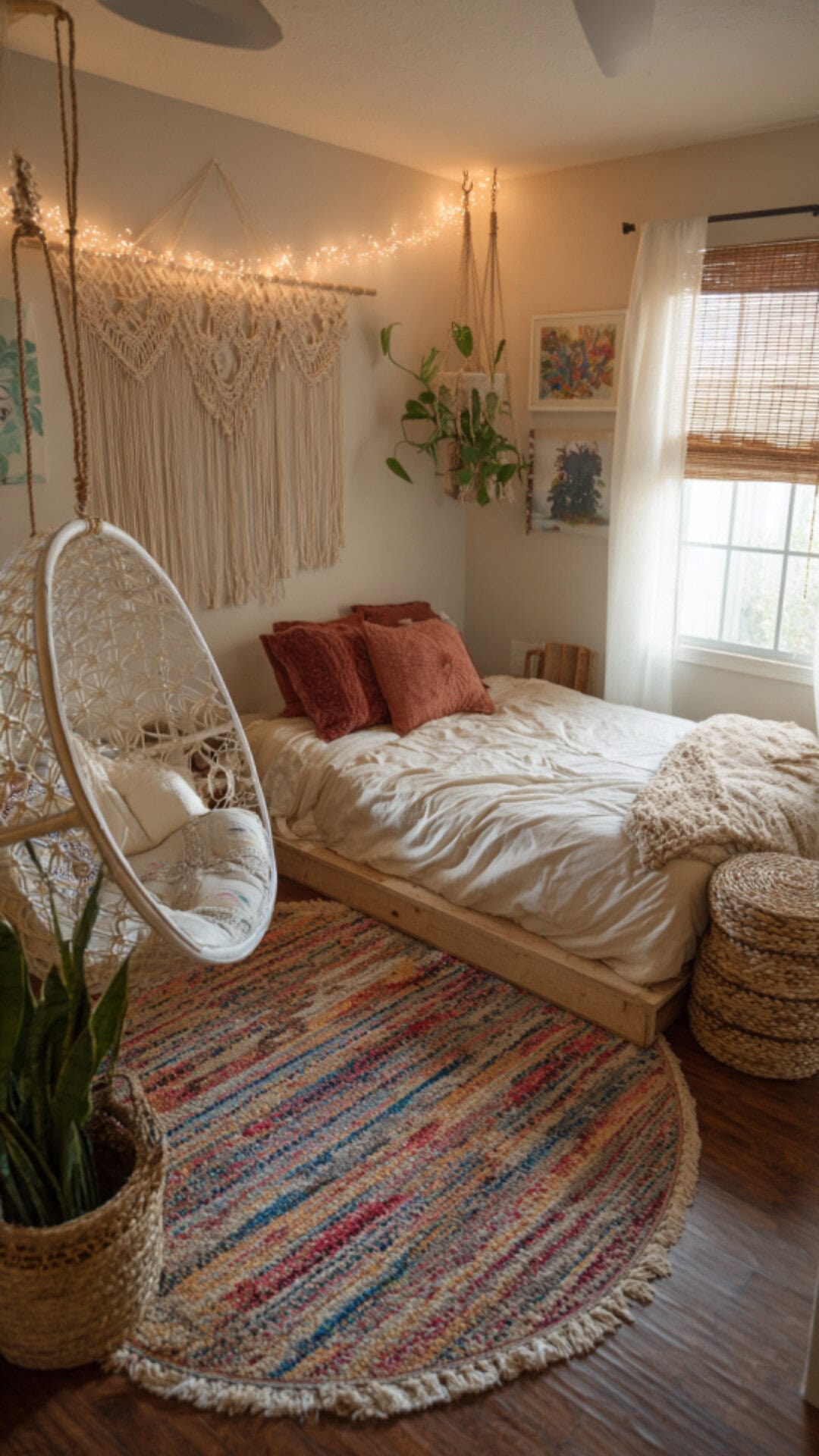 5. Boho Teen Girl Bedroom with Creative Spirit