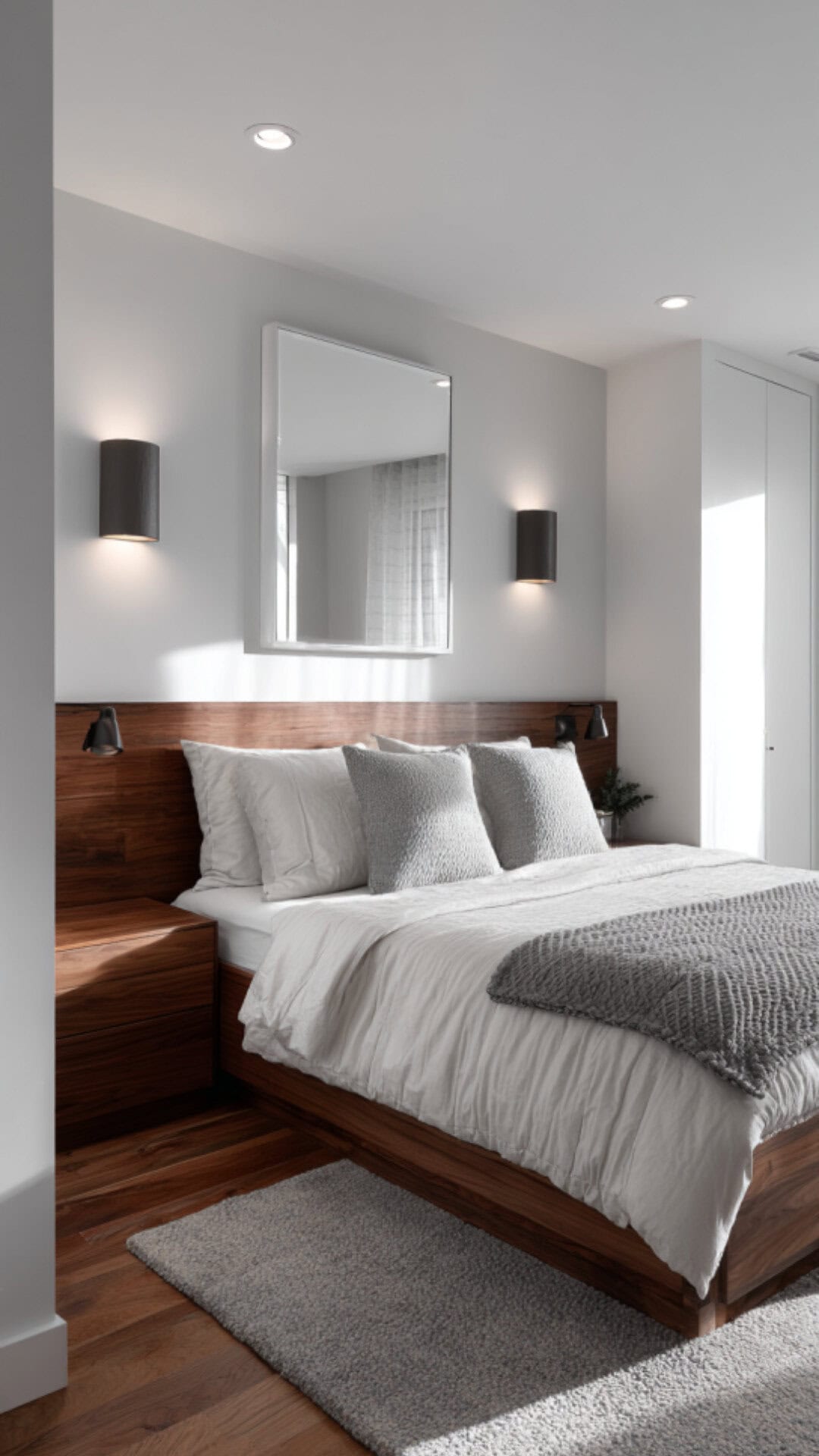 5. Bedroom with LED Mirror