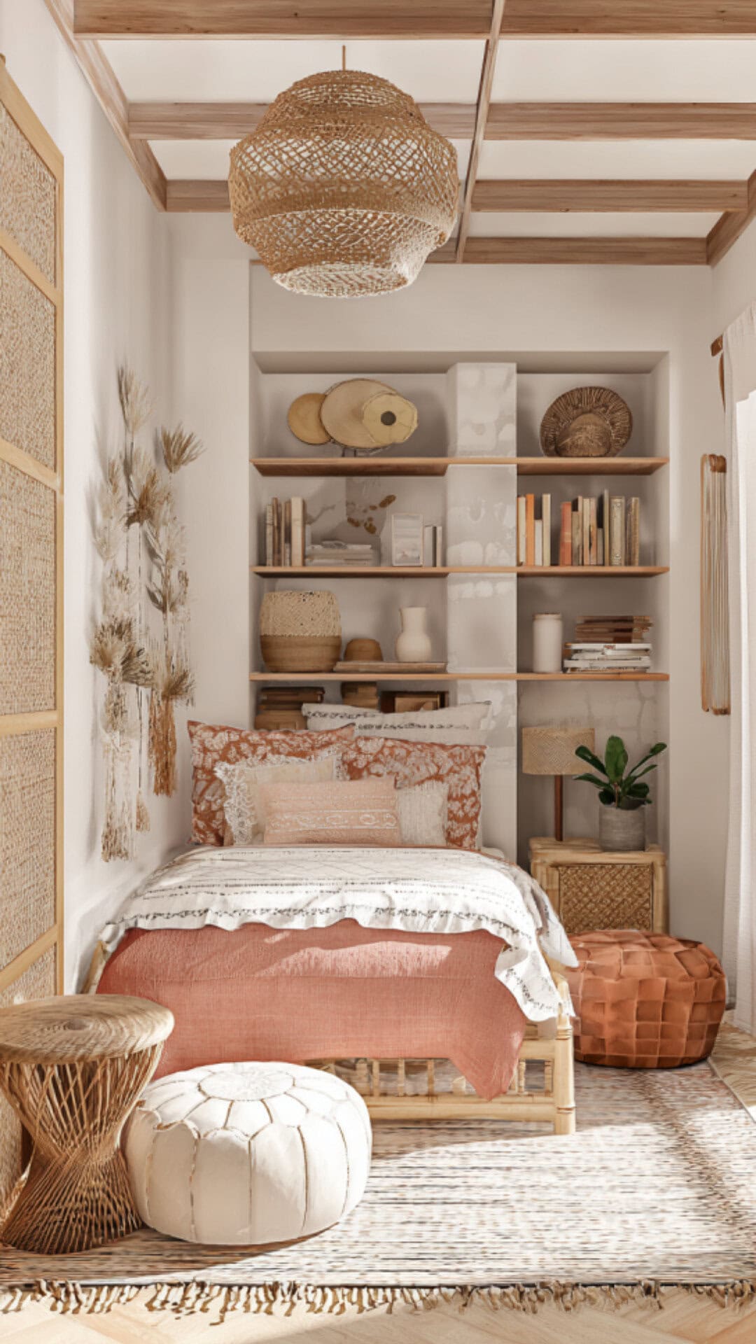 6. Boho Girls Bedroom with Free-Spirited Vibes