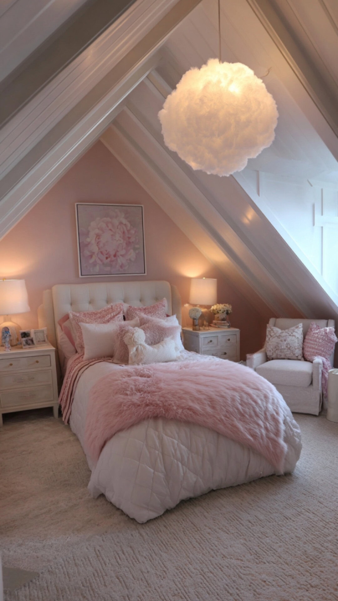 6. Attic Bedroom for Girls with Whimsical Charm