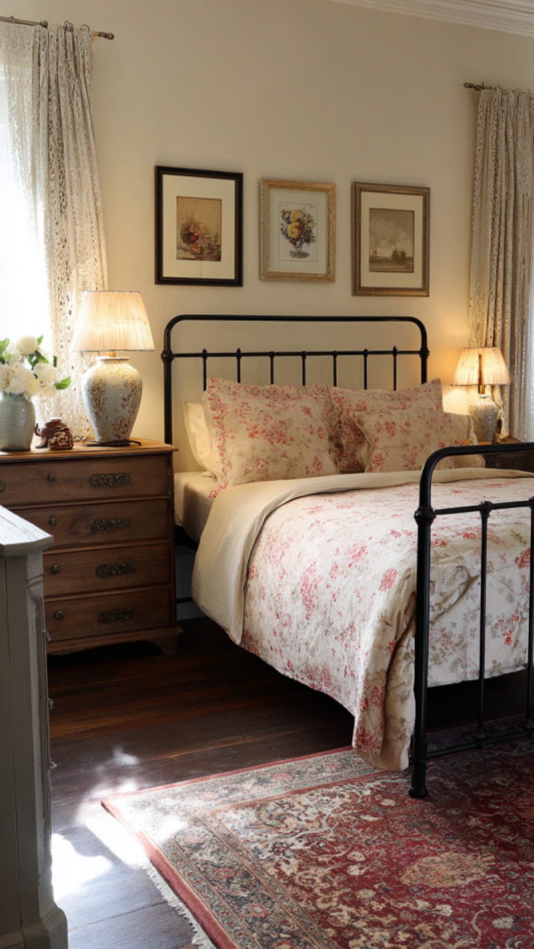 6. Vintage Spare Bedroom with Nostalgic Appeal