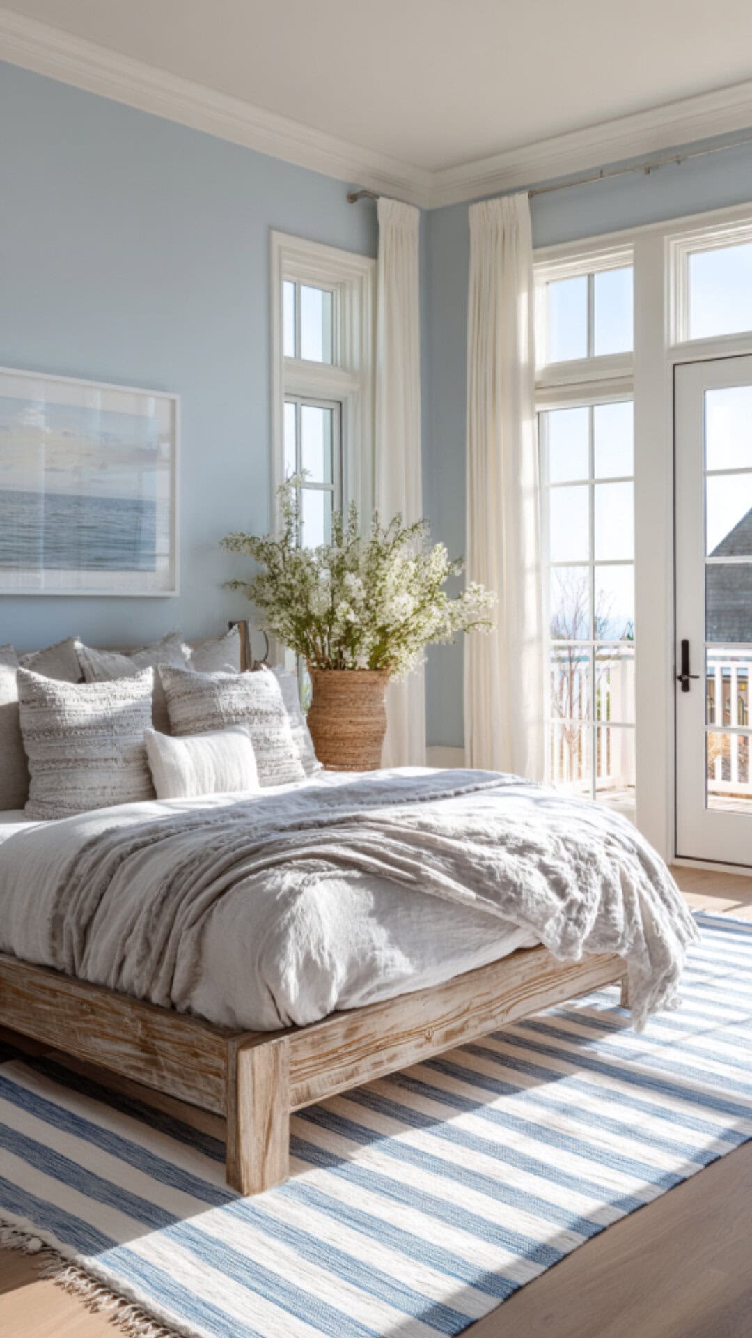 6. Coastal Room Inspo with Relaxed Comfort