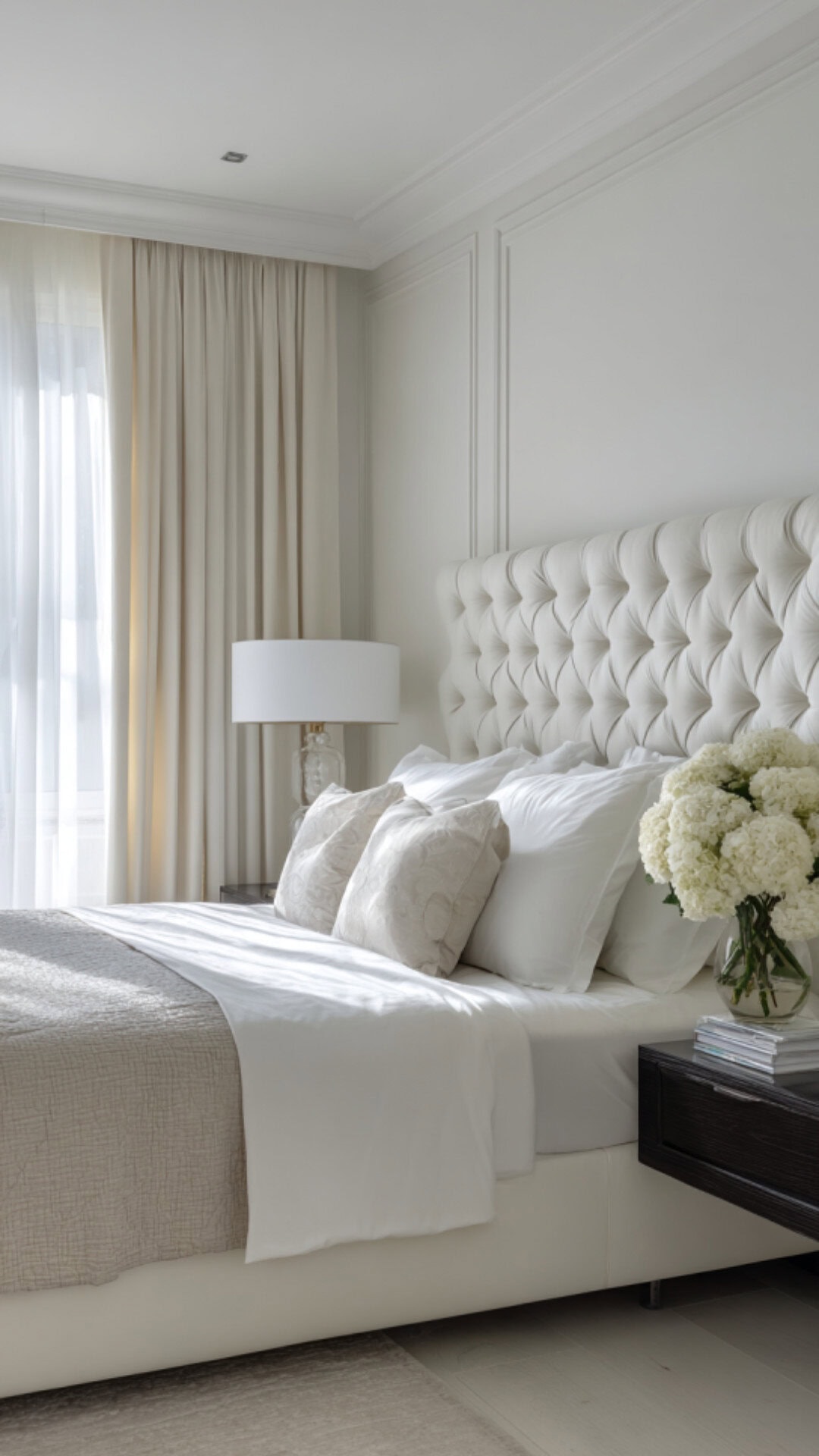 7. White Bedroom for Men with Fresh Simplicity