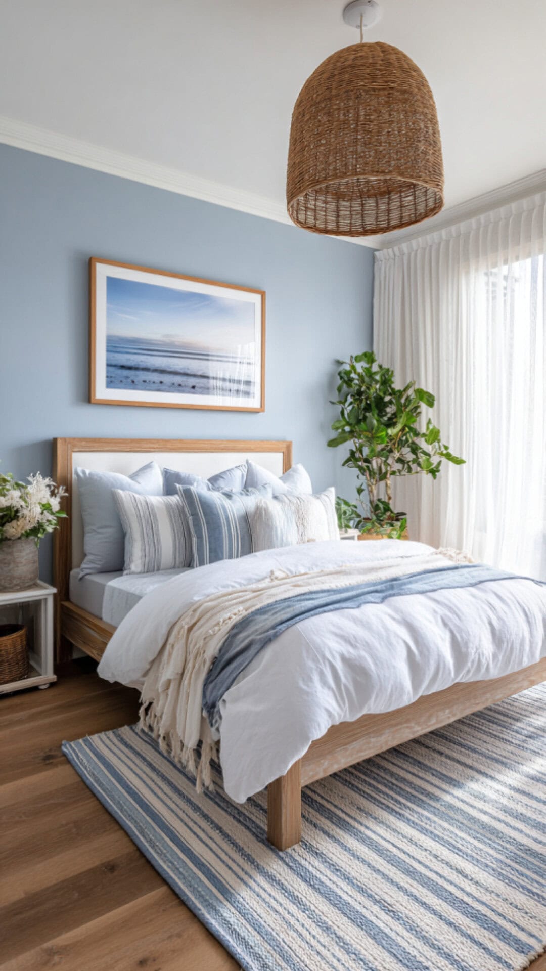 7. Blue Spare Bedroom for Cool Serenity