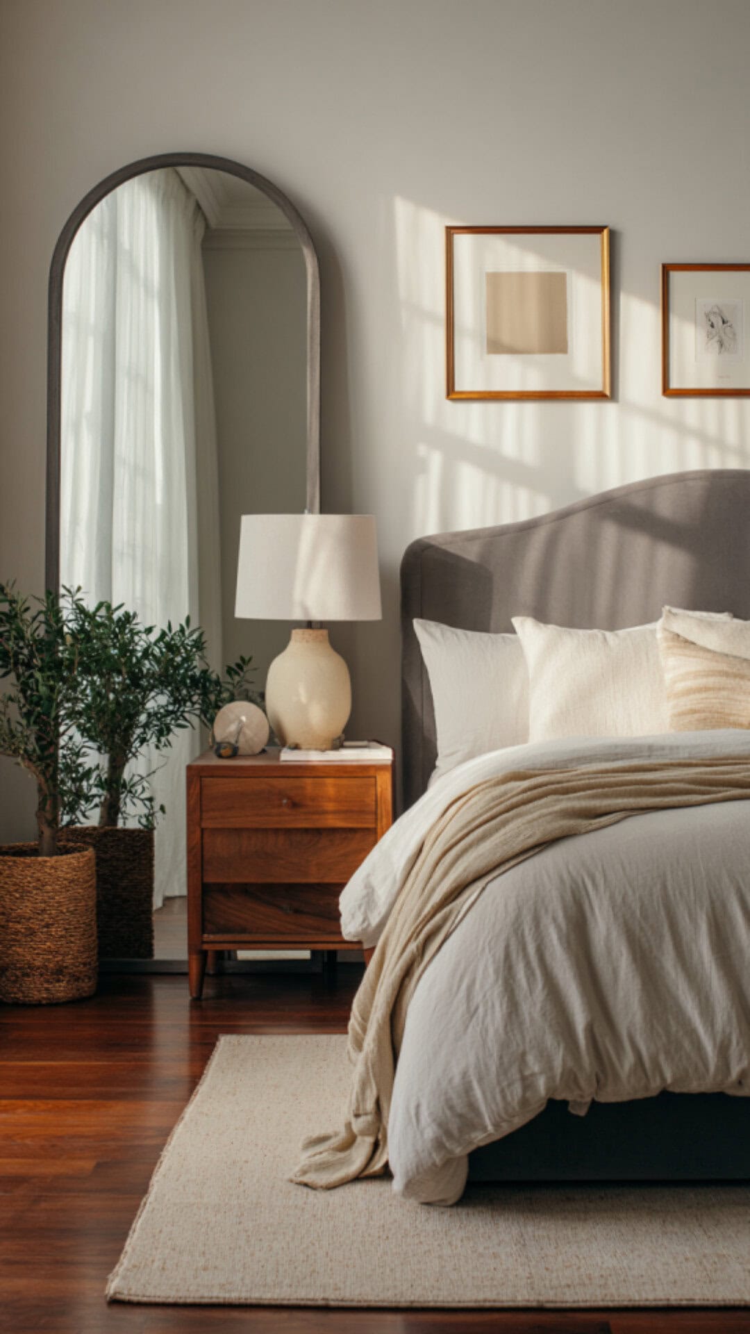 7. Bedroom with Oval Mirror