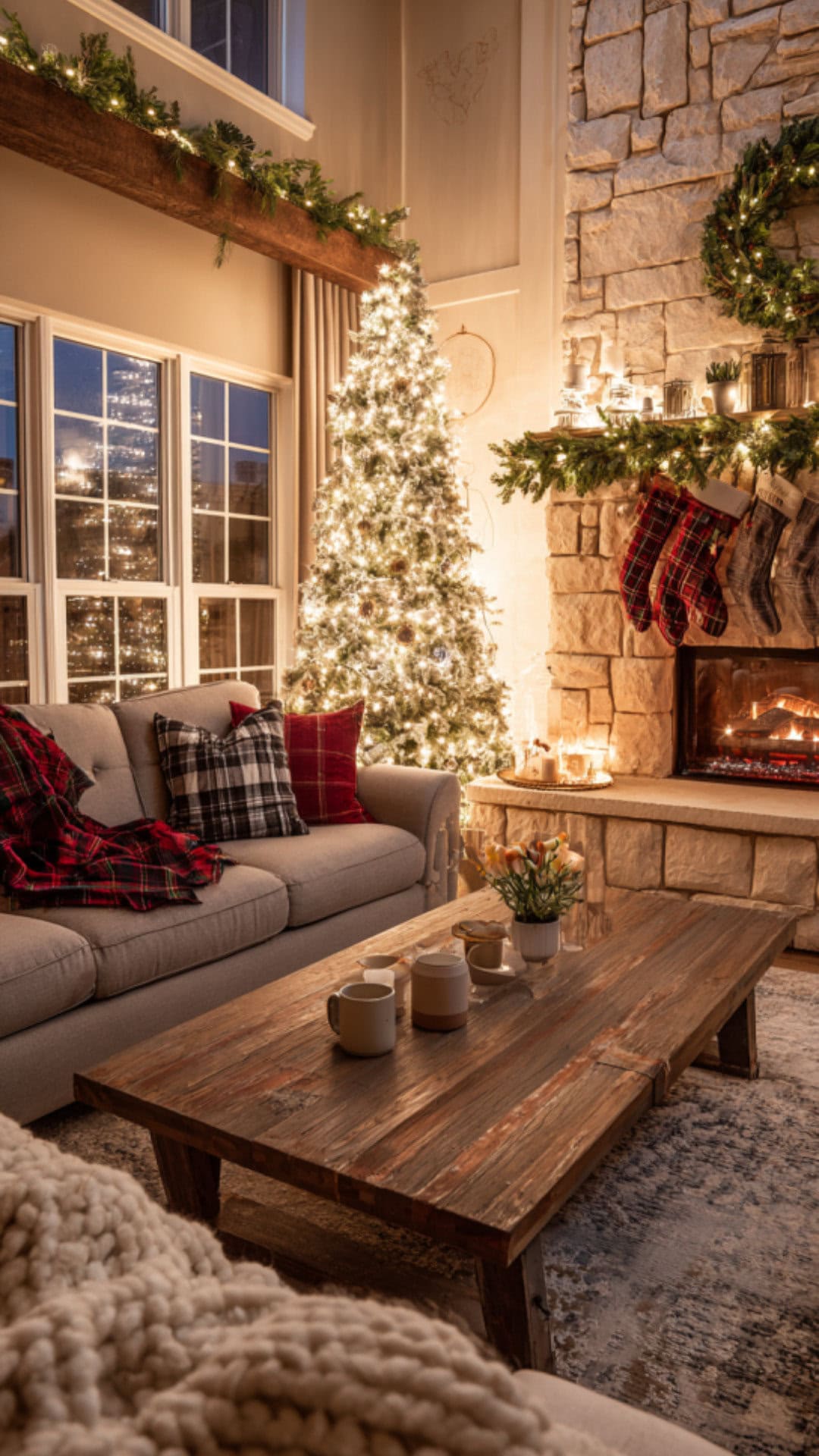 7. Christmas-Themed Cozy House with Festive Cheer