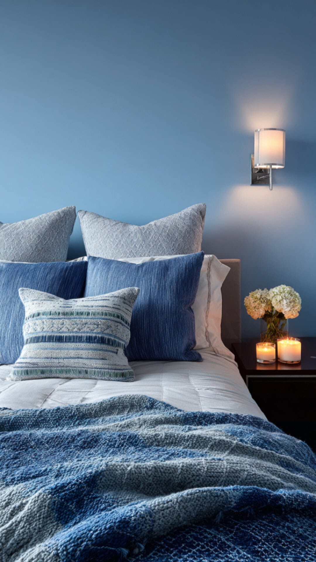 8. Blue Bedroom for Men with Cool Serenity