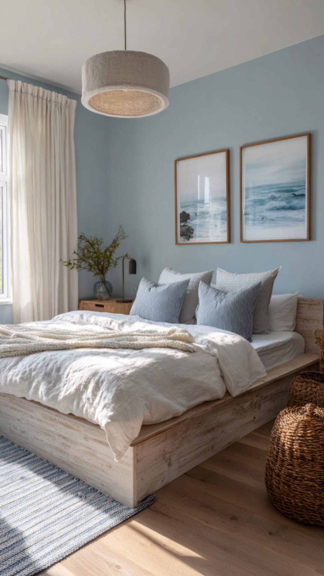 8. Light Blue Bedroom Paint for Airy Calm