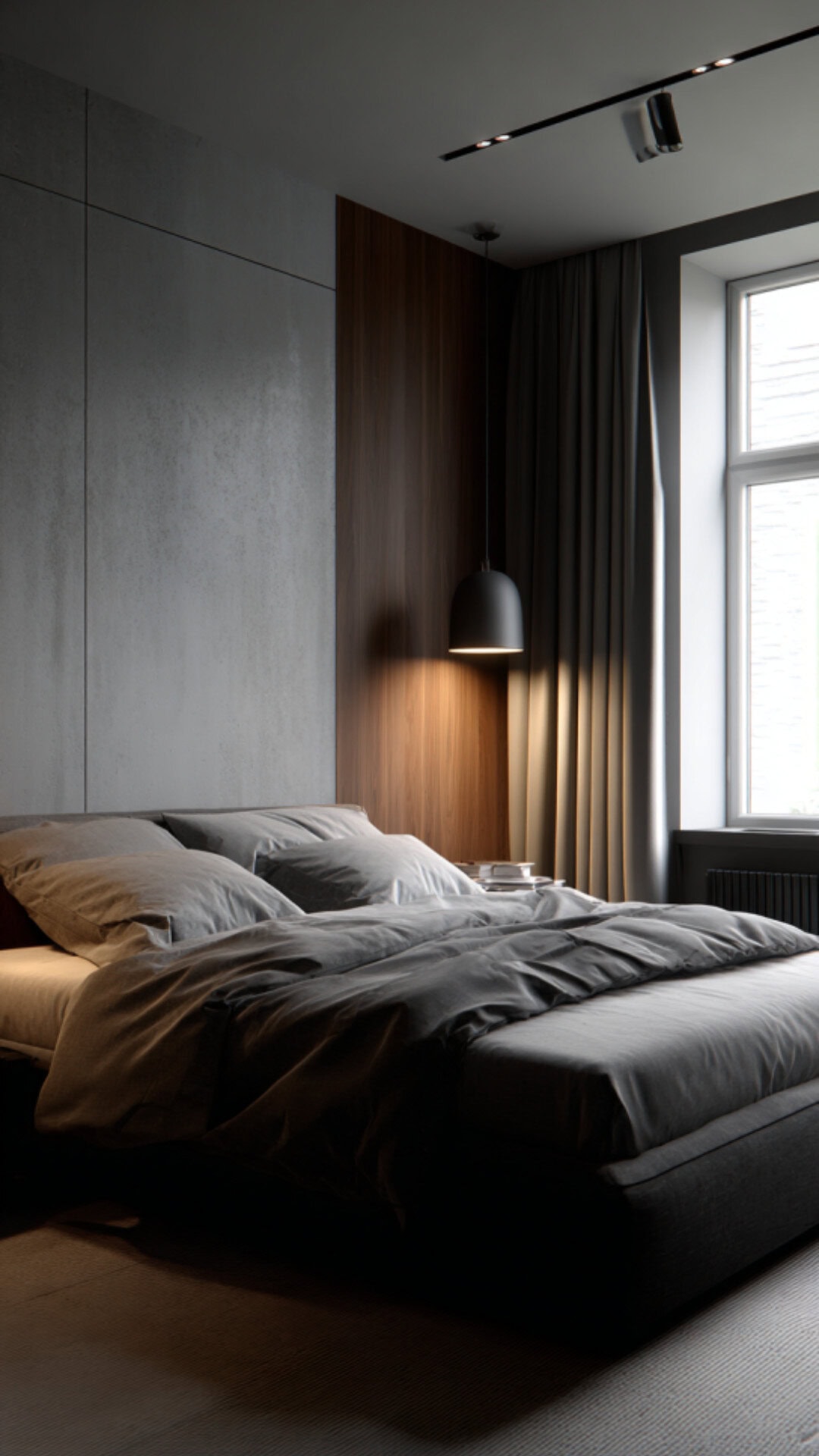 8. Minimalistic Male Bedroom with Clean Precision