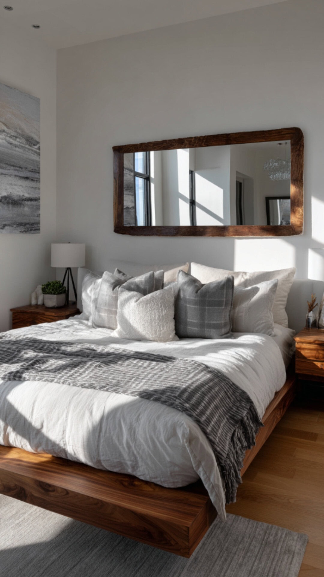 8. Modern Bedroom with Mirror