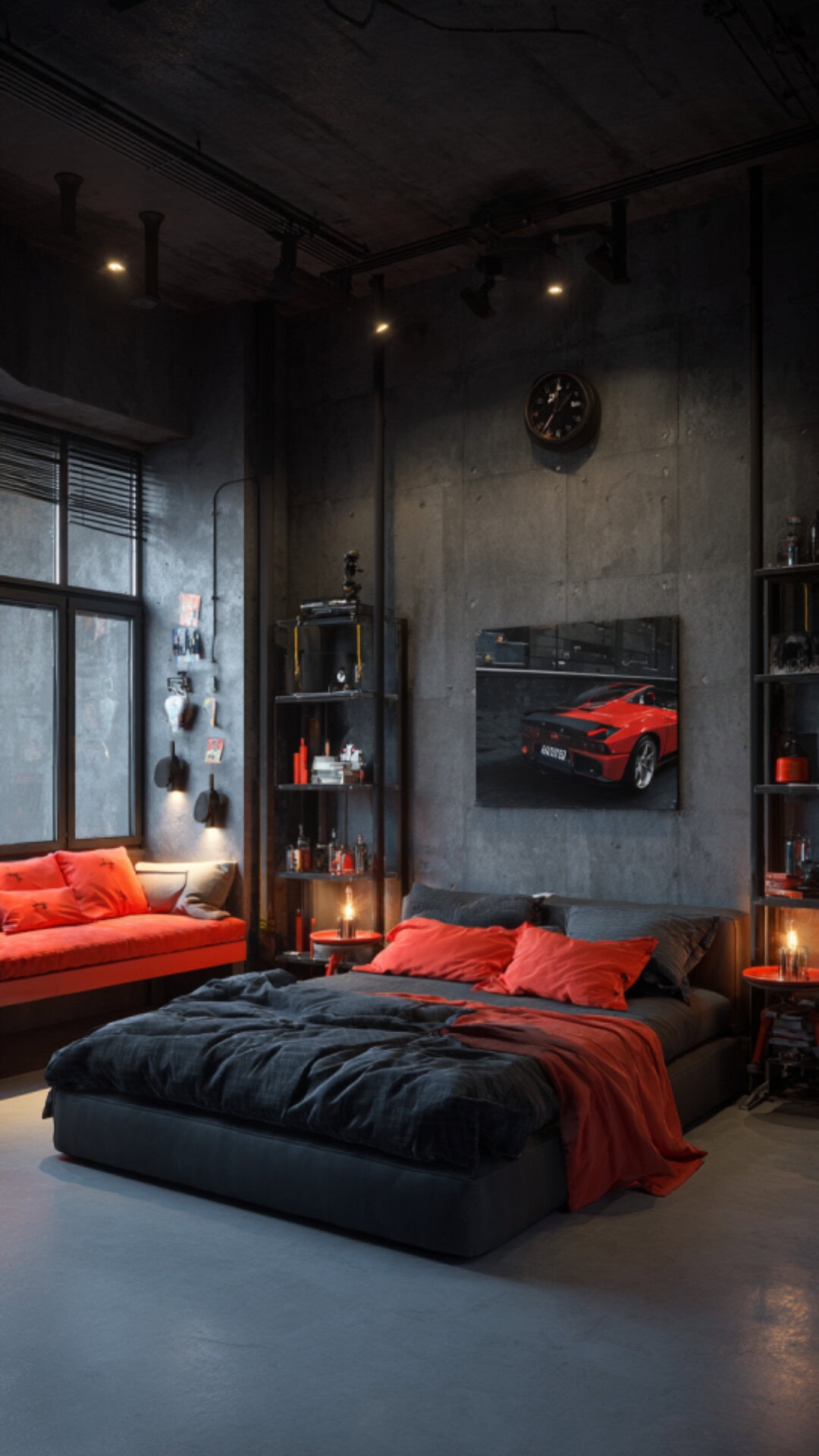 9. Car-Themed Bedroom for Men with Personality