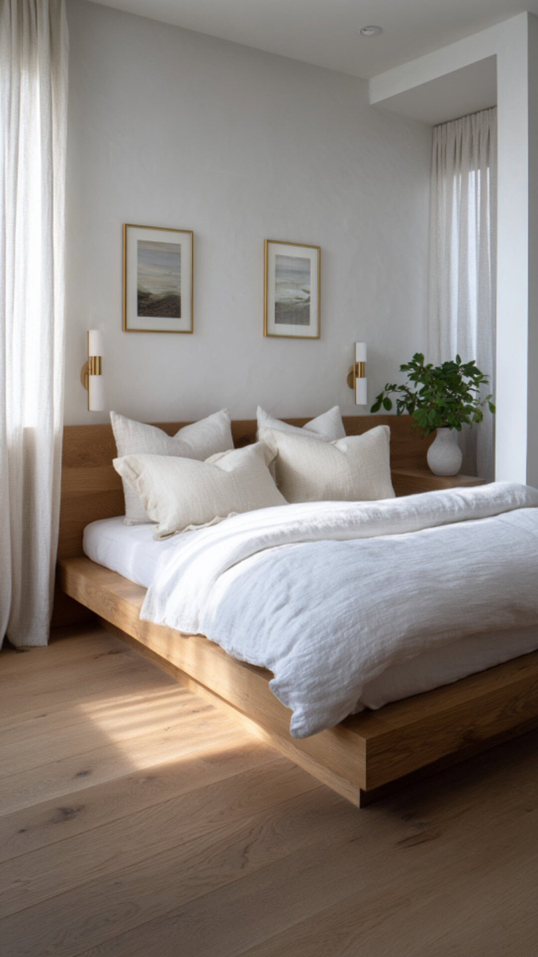 9. Minimalist Neutral Bedroom with Clean Balance