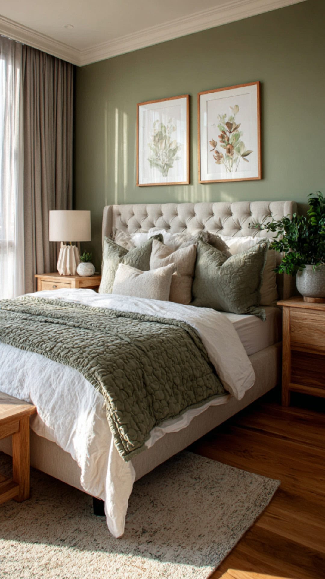 9. Sage Green Bedroom Décor for Women