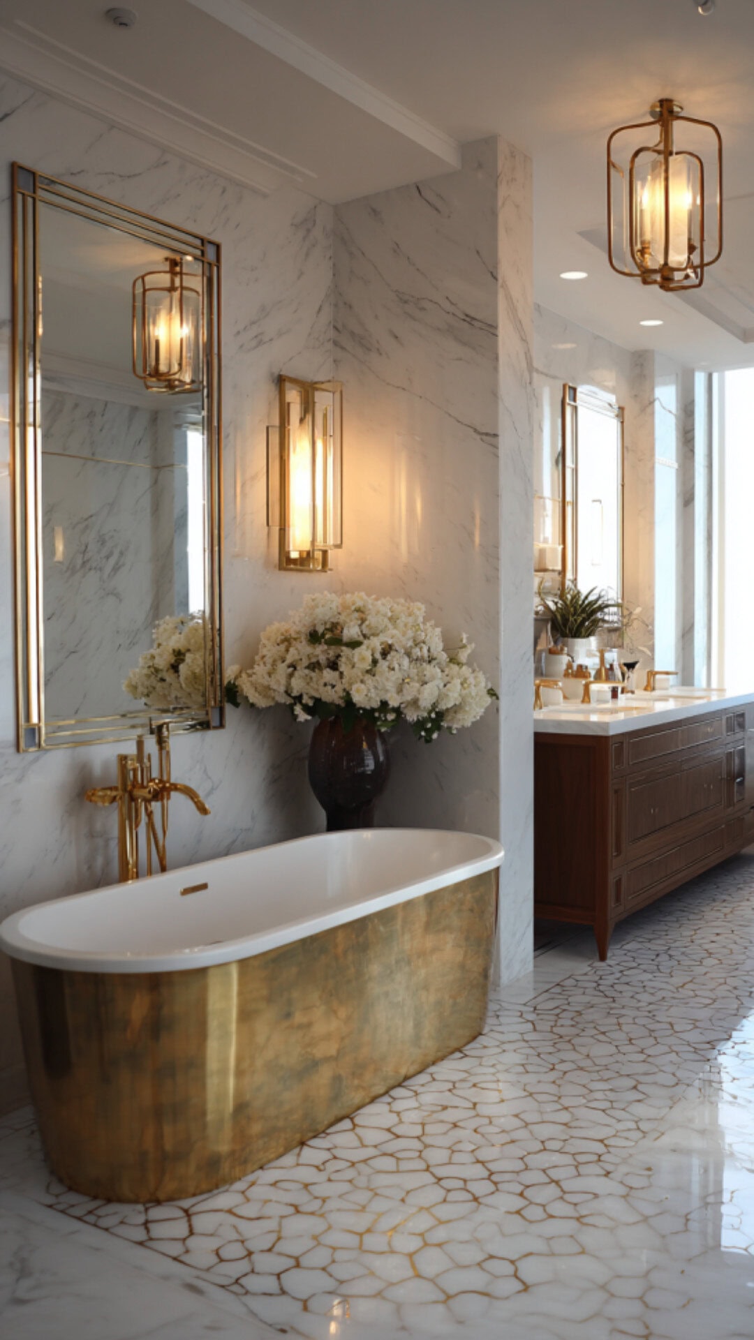 9. Luxury Bathroom Decoration with Elegant Details