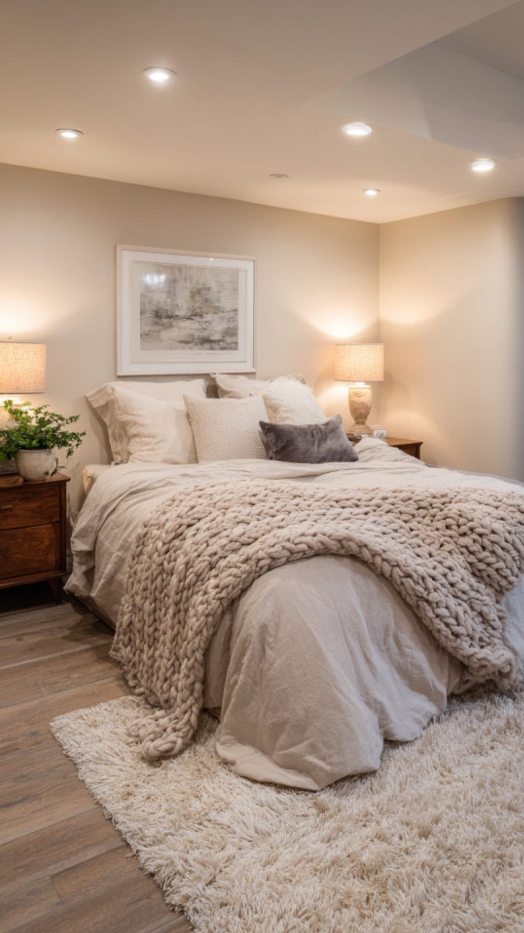 1. Cozy Basement Bedroom