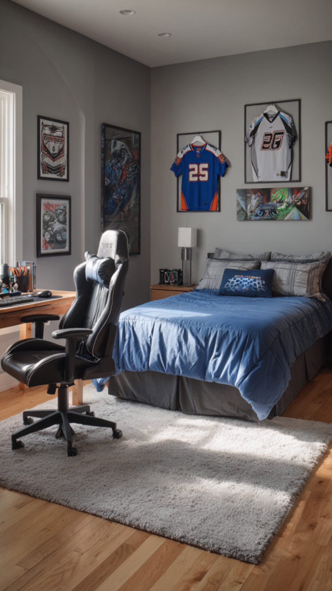 11. Sports-Themed Room for Men